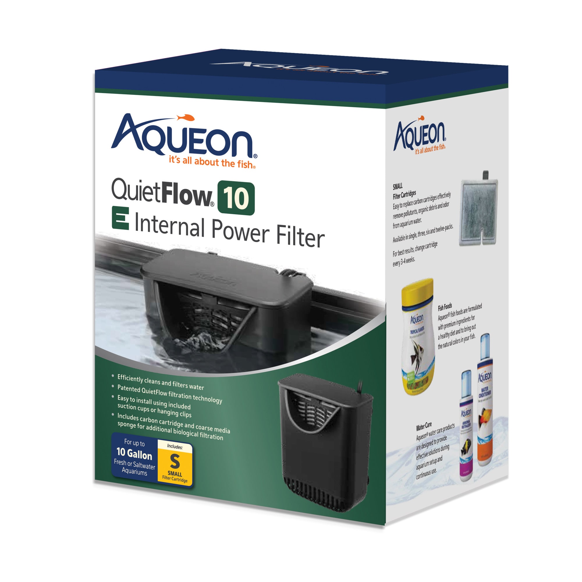 Aqueon Quietflow 10 Gal Internal Filter for Bettas & More