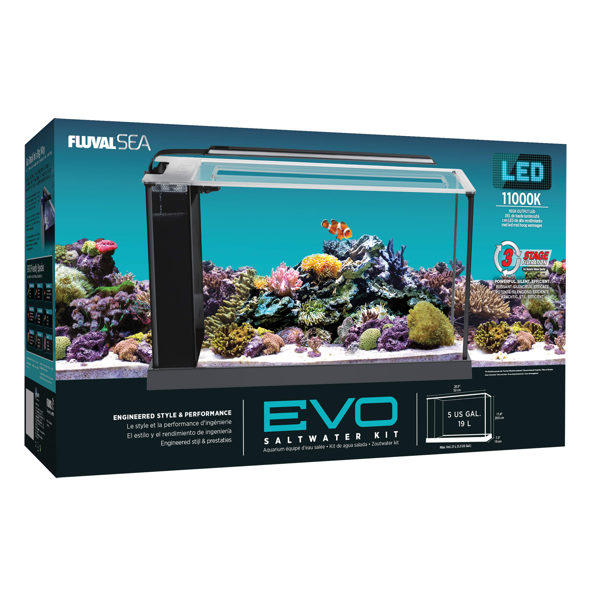 Fluval 5 Gallon EVO V Marine Aquarium Kit Petco