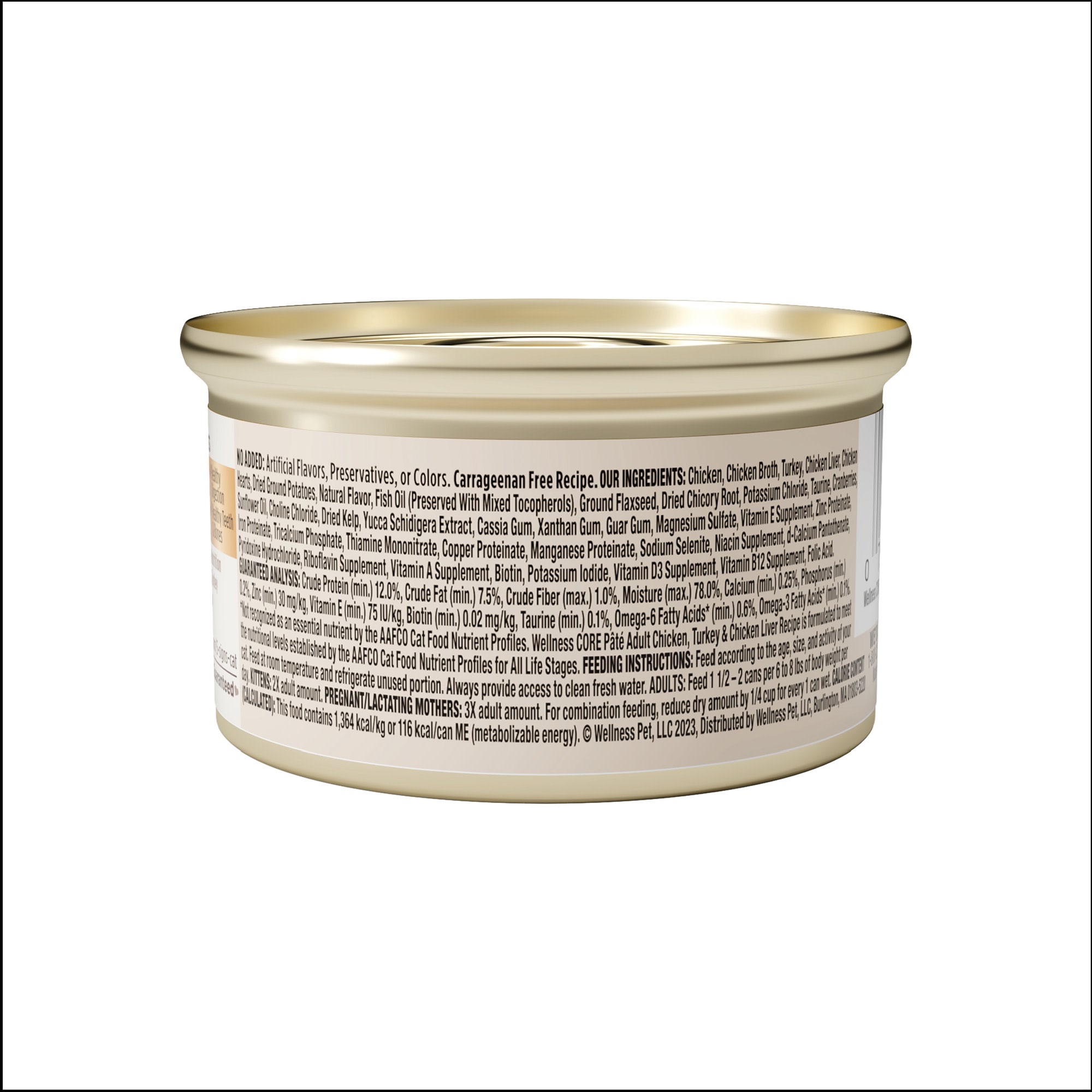 Wellness core store pate cat food