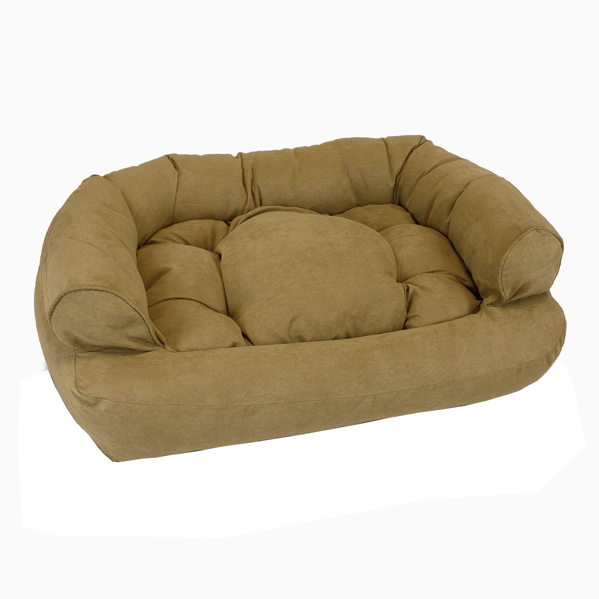 Snoozer luxury overstuffed store microsuede pet sofa