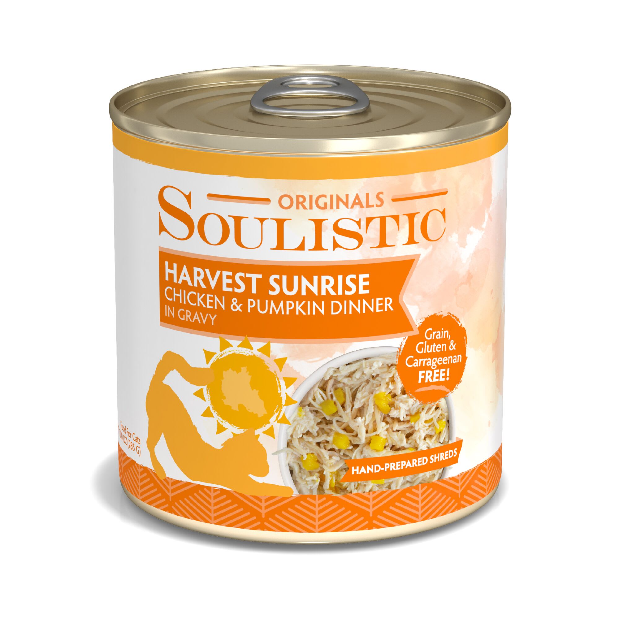 Soulistic Originals Harvest Sunrise Chicken & Pumpkin Dinner in Gravy Wet Cat Food, 10 oz., Case