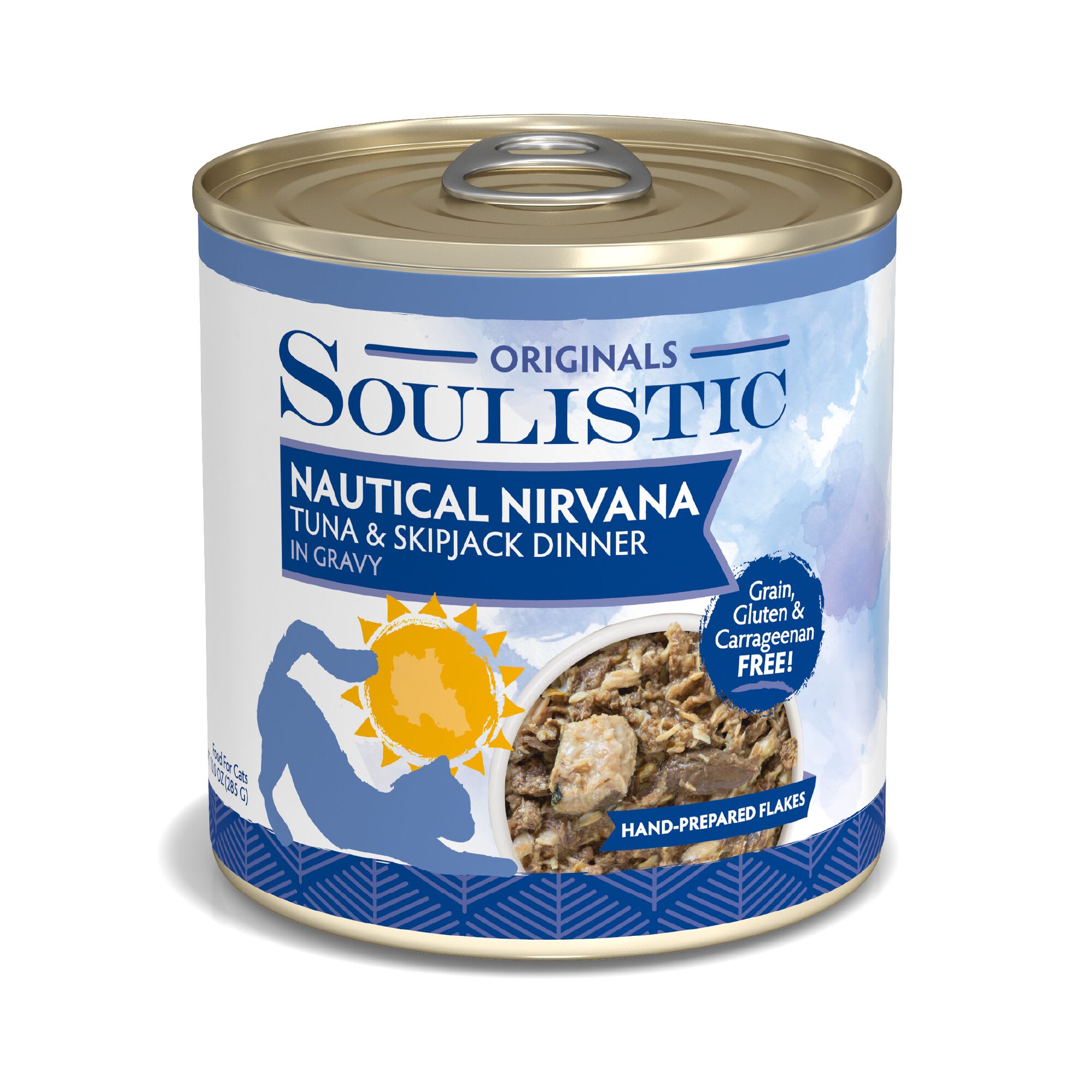 Soulistic Originals Nautical Nirvana Tuna & Skipjack Dinner in Gravy Wet Cat Food, 10 oz. Petco