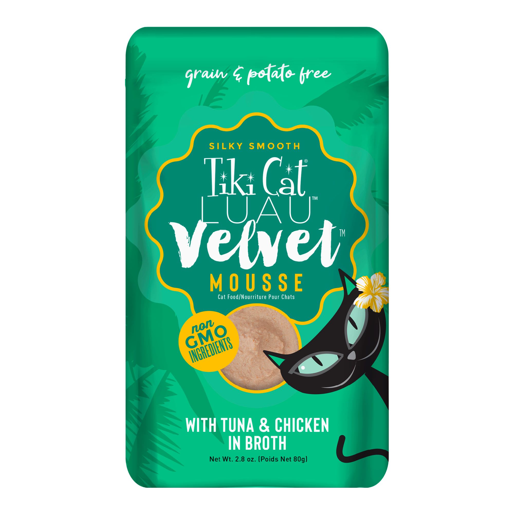 Tiki Cat Luau Velvet Mousse Tuna Chicken Complete Balanced Wet