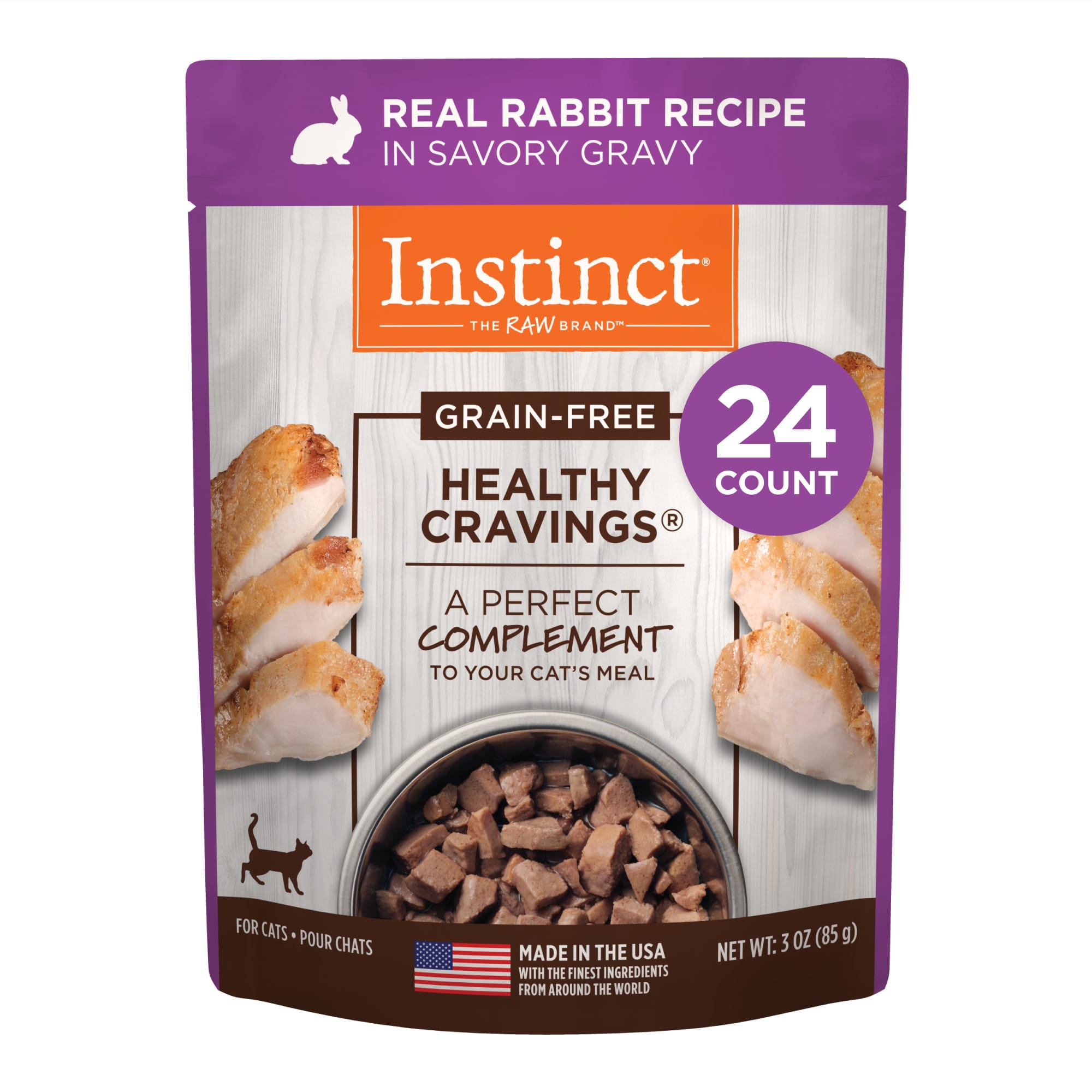 Instinct Healthy Cravings Grain Free Real Rabbit Recipe Natural Wet Cat