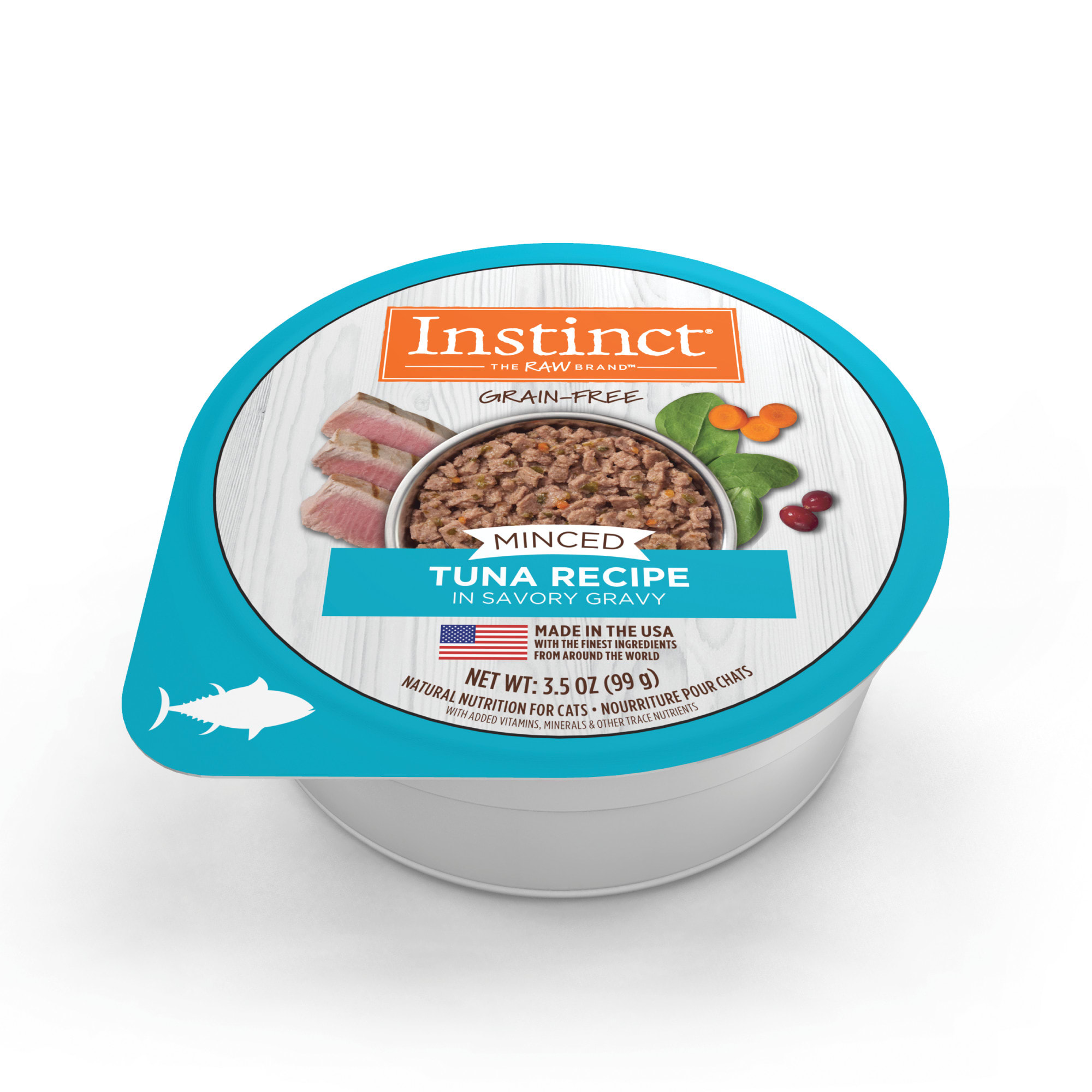 Instinct Grain Free Minced Recipe with Real Tuna Natural Wet Cat