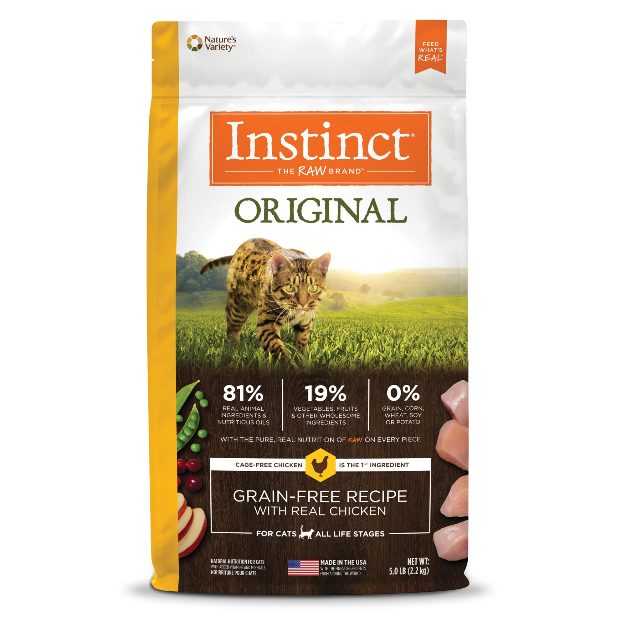 Instinct Original Grain Free Recipe with Real Chicken Dry Cat Food 11 lb