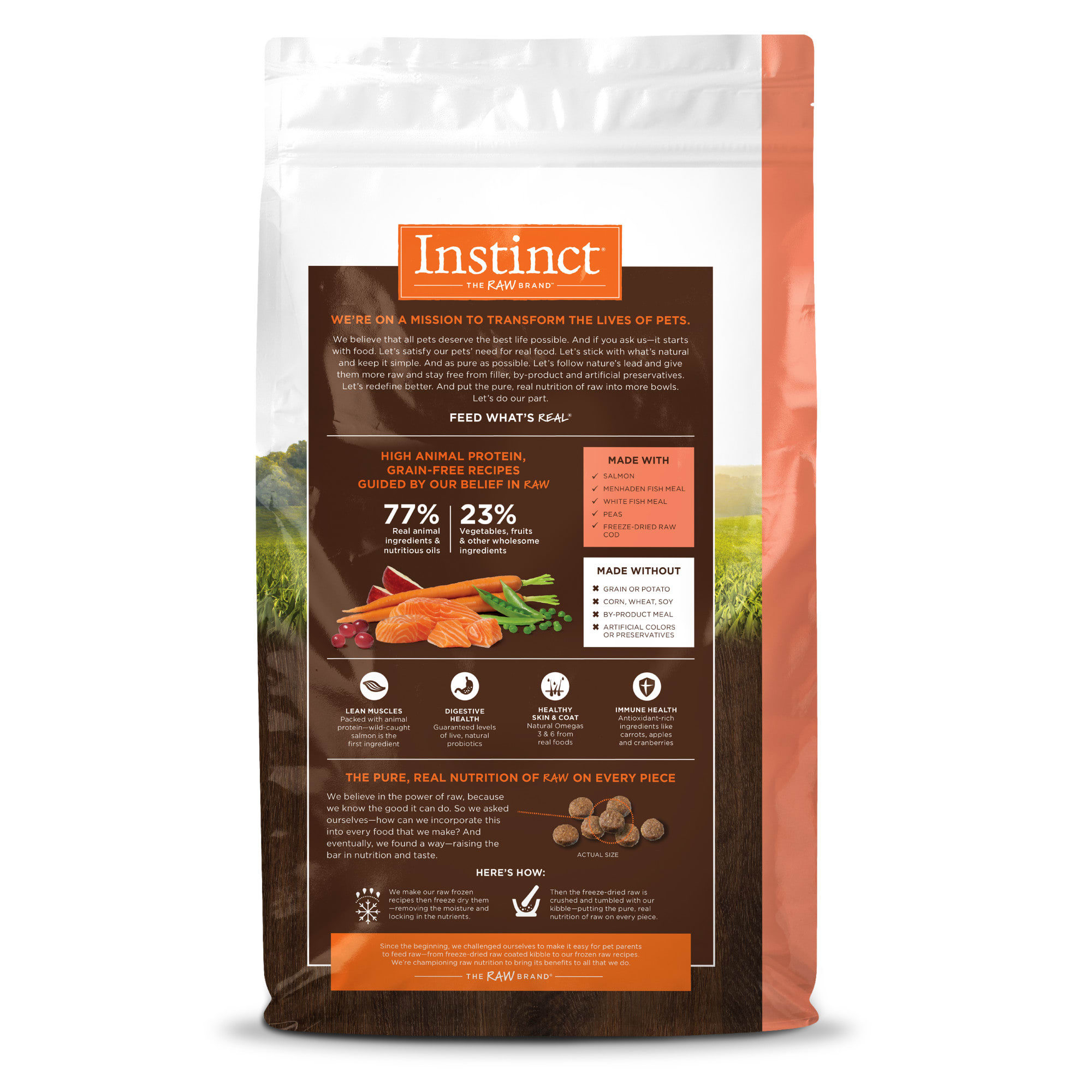 Instinct Original Grain Free Recipe with Real Salmon Natural Dry