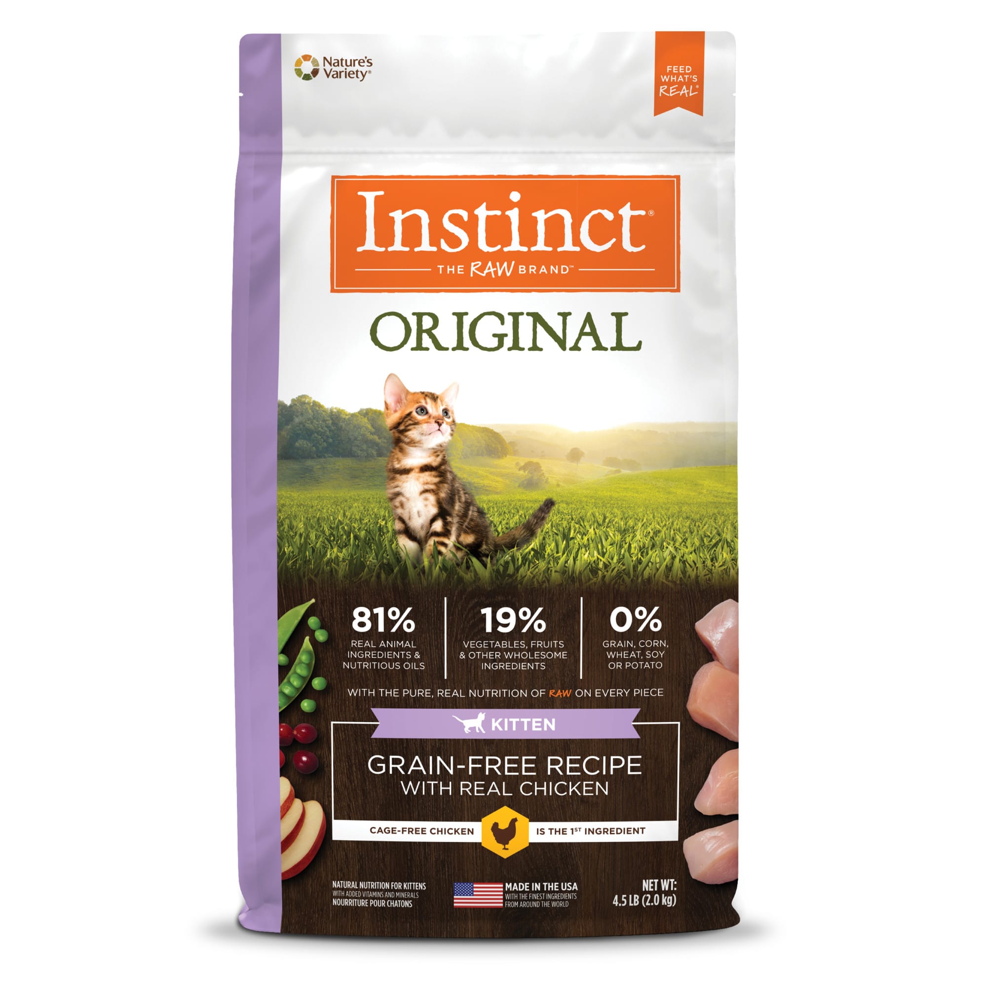 Instinct Original Kitten Grain Free Recipe with Real Chicken