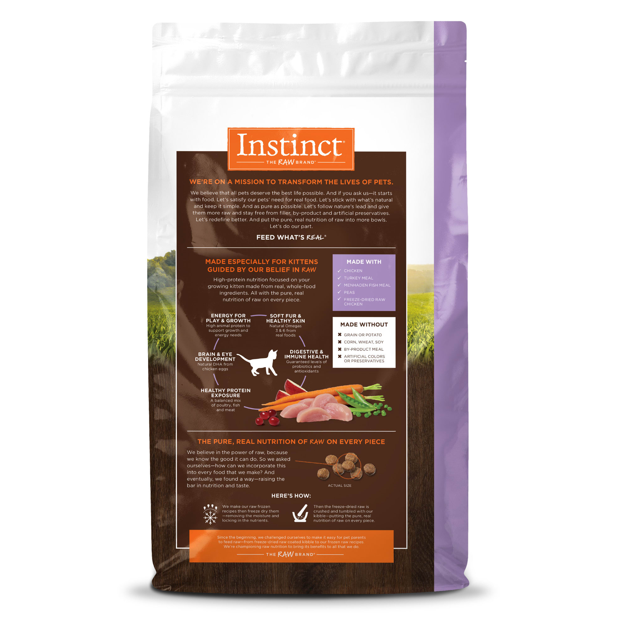 Instinct Original Kitten Grain Free Recipe with Real Chicken