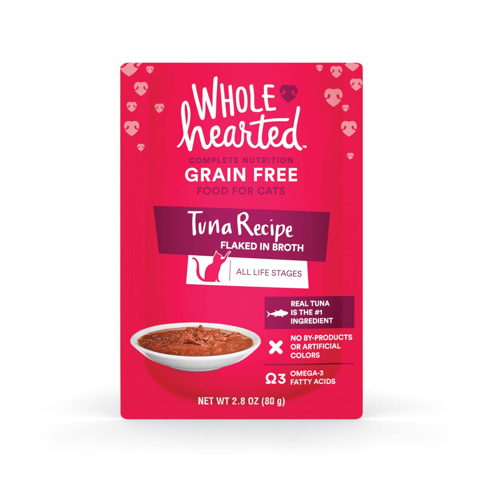 WholeHearted Grain Free Tuna Recipe Flaked in Broth Wet Cat Food, 2.8 ...