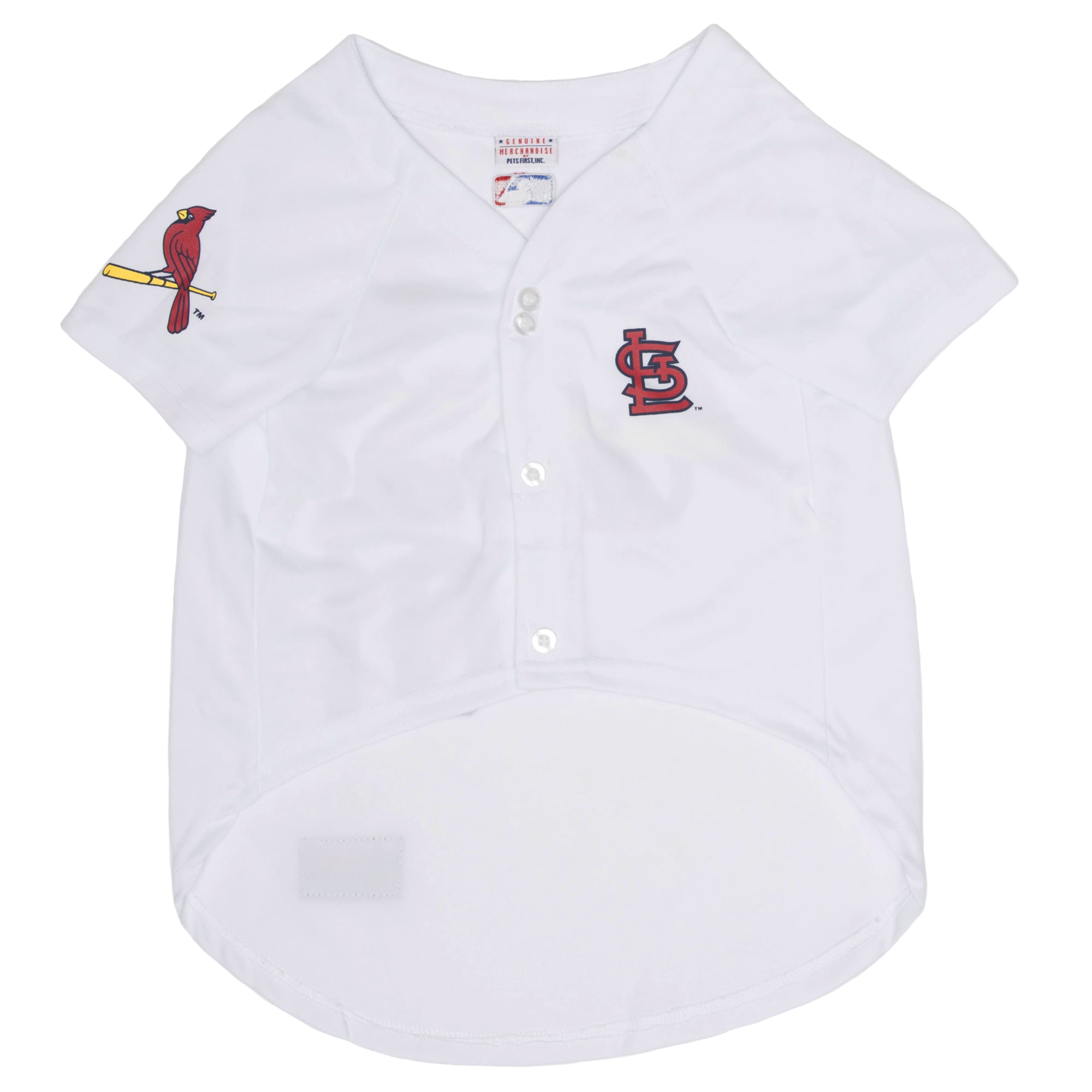 Pets First St. Louis Cardinals Jersey, Large, White