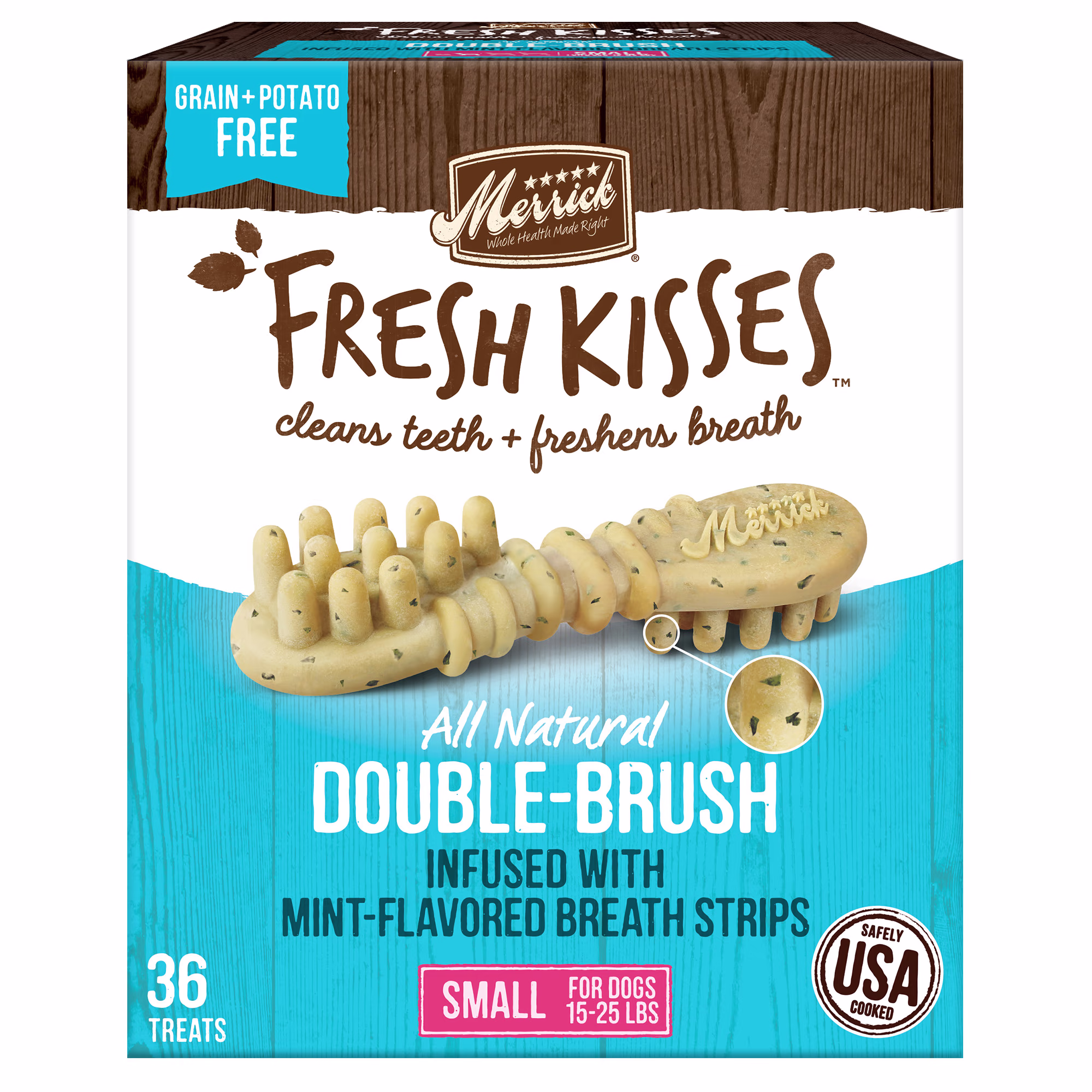 Merrick Fresh Kisses Mint Dental Treats for Small Dogs 1525 lbs