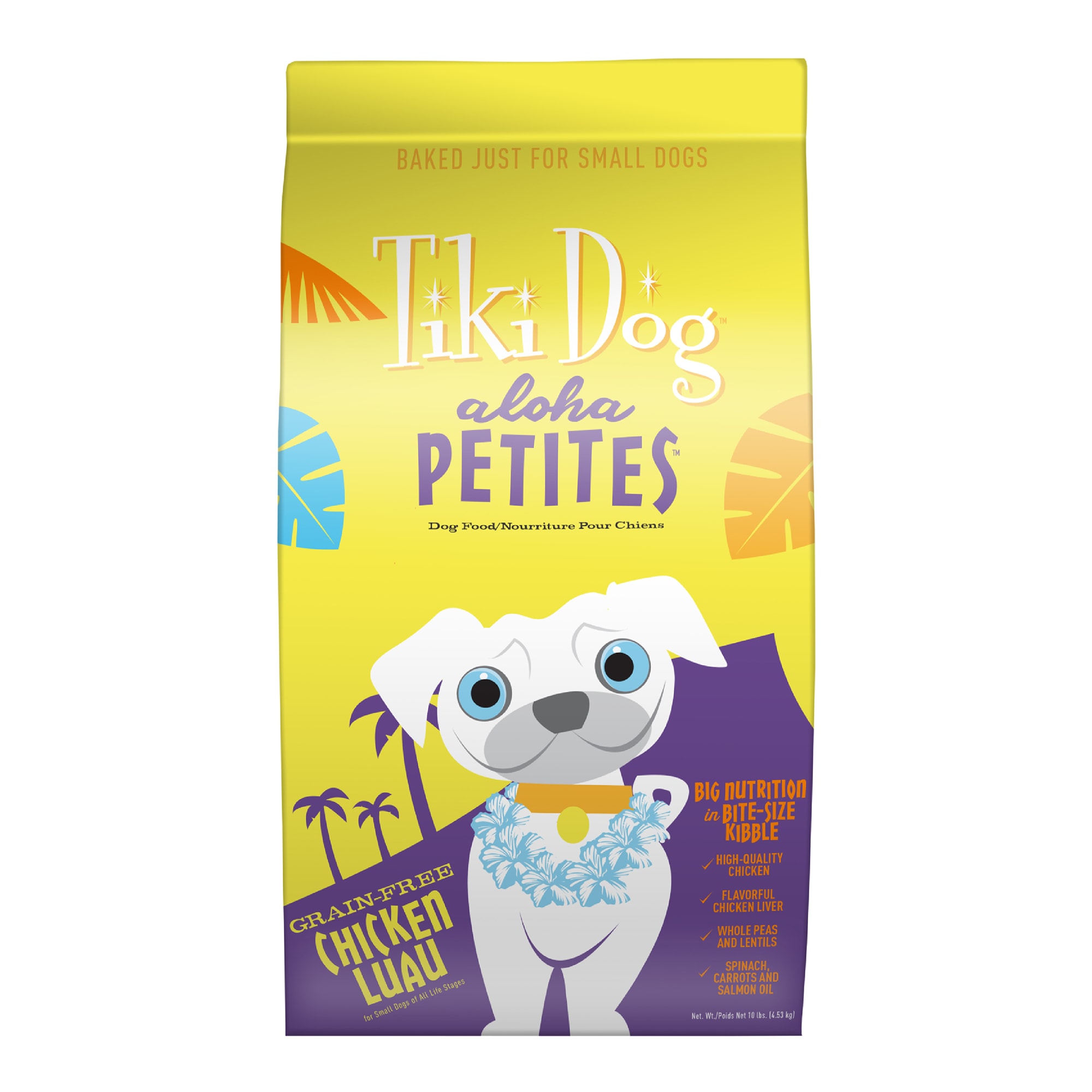 Tiki Dog Aloha Petites Chicken Luau Dry Dog Food 10 lbs