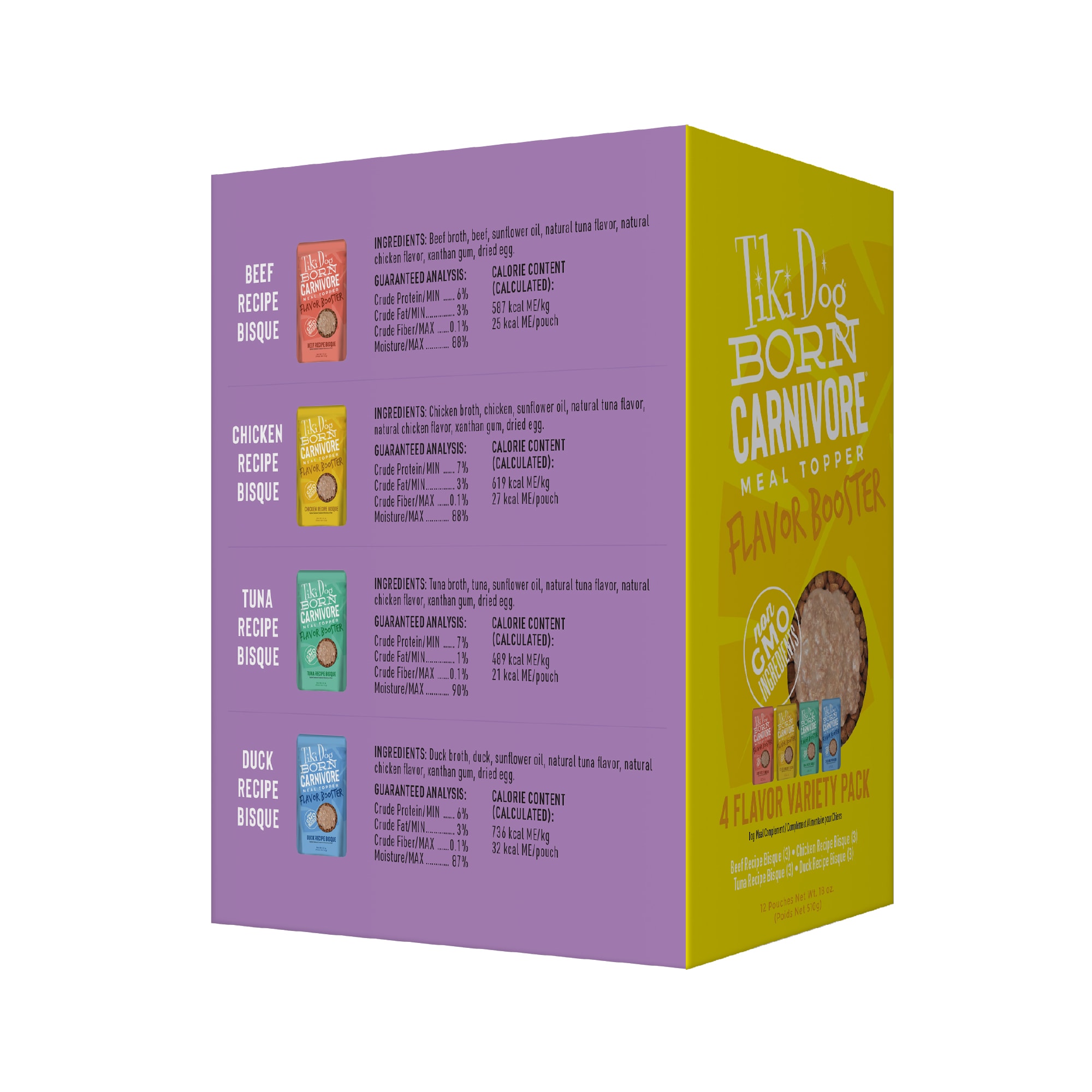 Tiki Dog Aloha Petites Flavor Booster Variety Pack Dog Food 1.5 oz