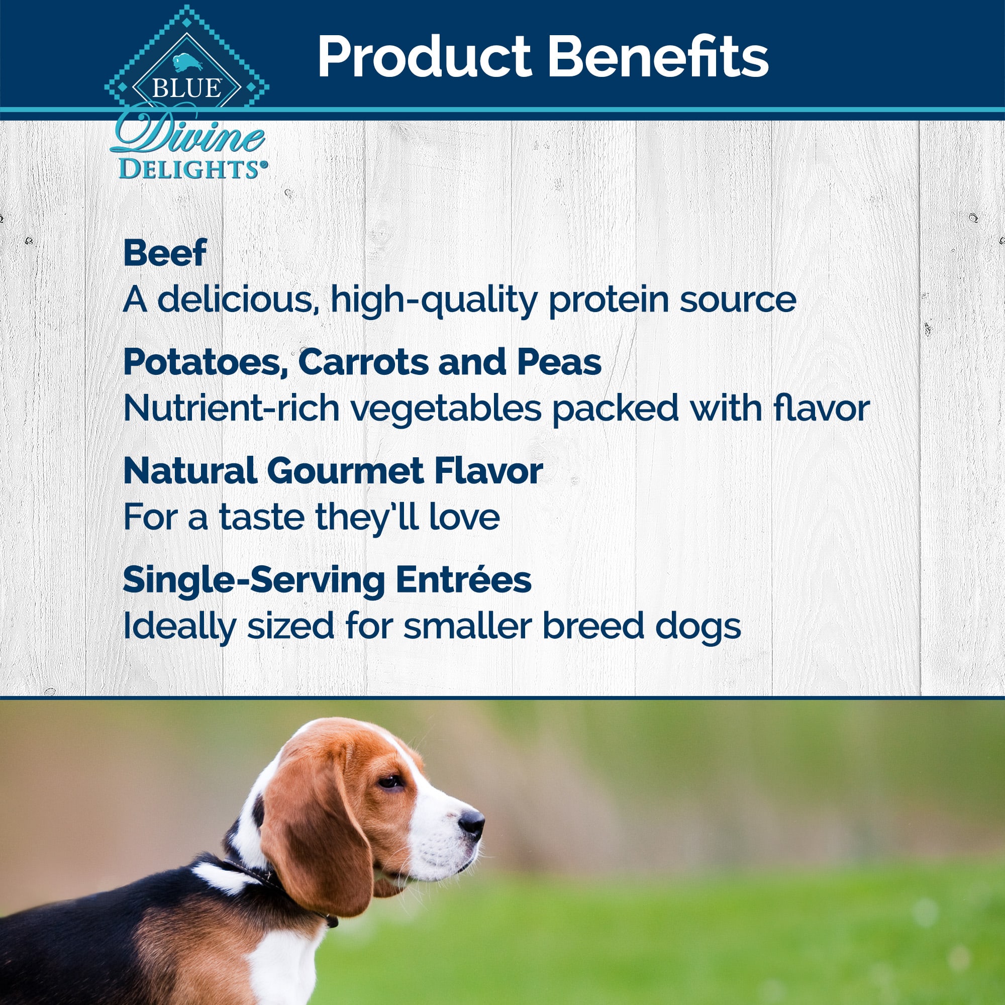 Blue Buffalo Blue Divine Delights Filet Mignon Flavor in Savory Juices Wet Dog  Food, 3.5 oz., Case of 12 | Petco