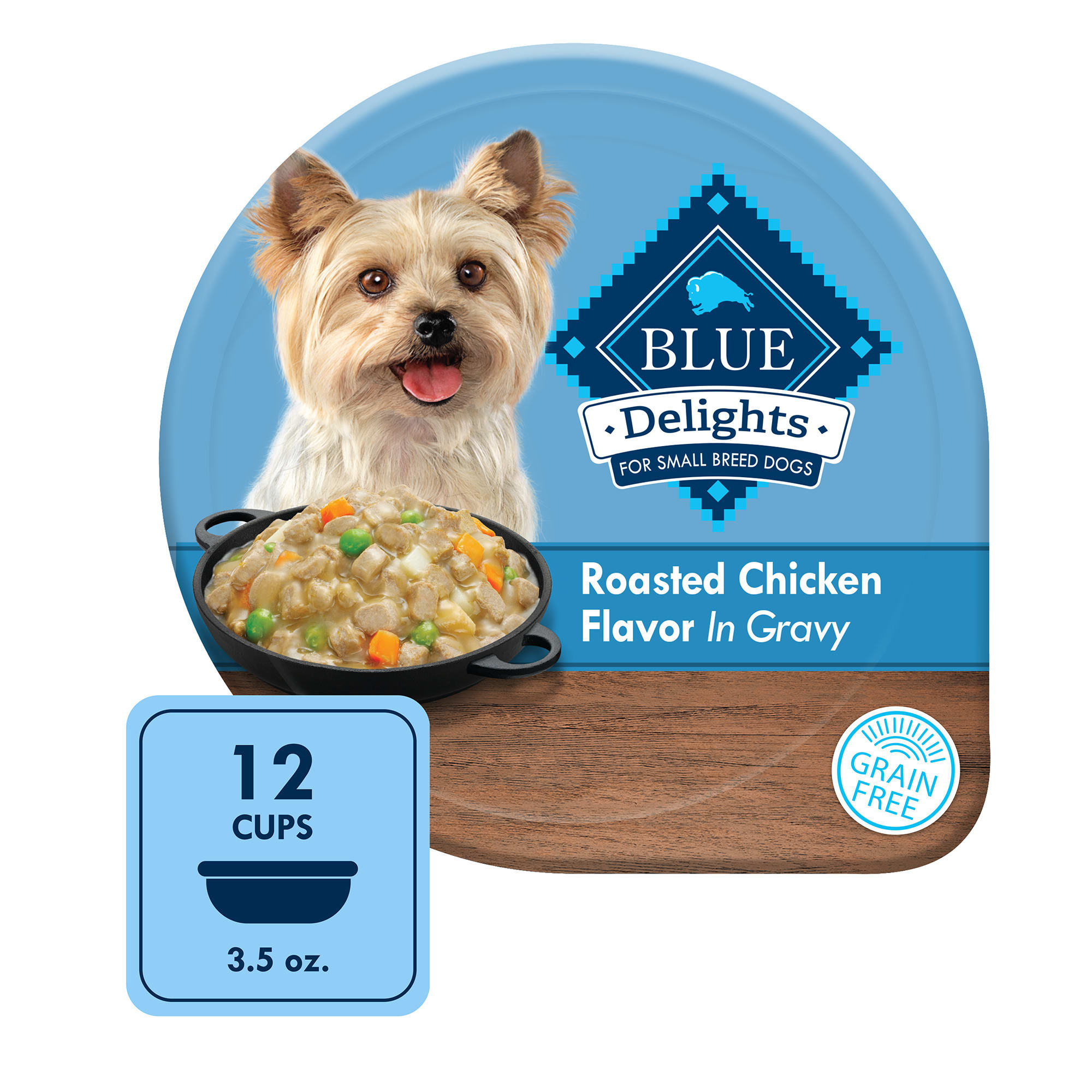 Blue Buffalo Delights Rotisserie Chicken Flavor in Gravy Small Breed ...