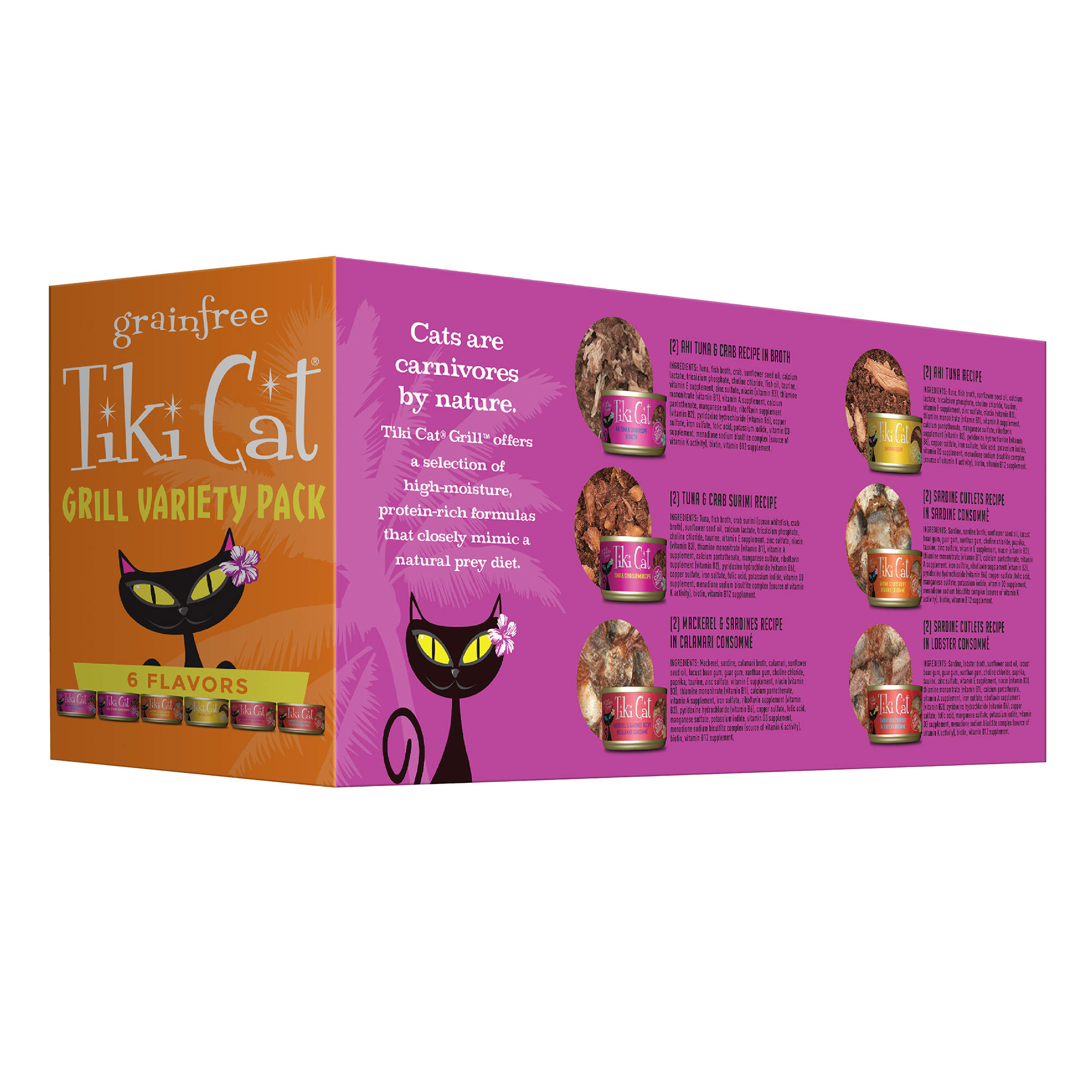 Tiki Cat Grill Variety Pack Wet Cat Food 2.8 oz. Case of 12 Petco