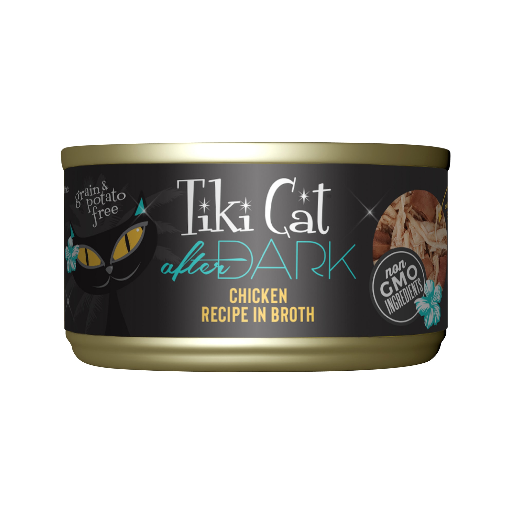 Tiki Cat After Dark Chicken Wet Cat Food, 2.8 oz., Case of 12 Petco