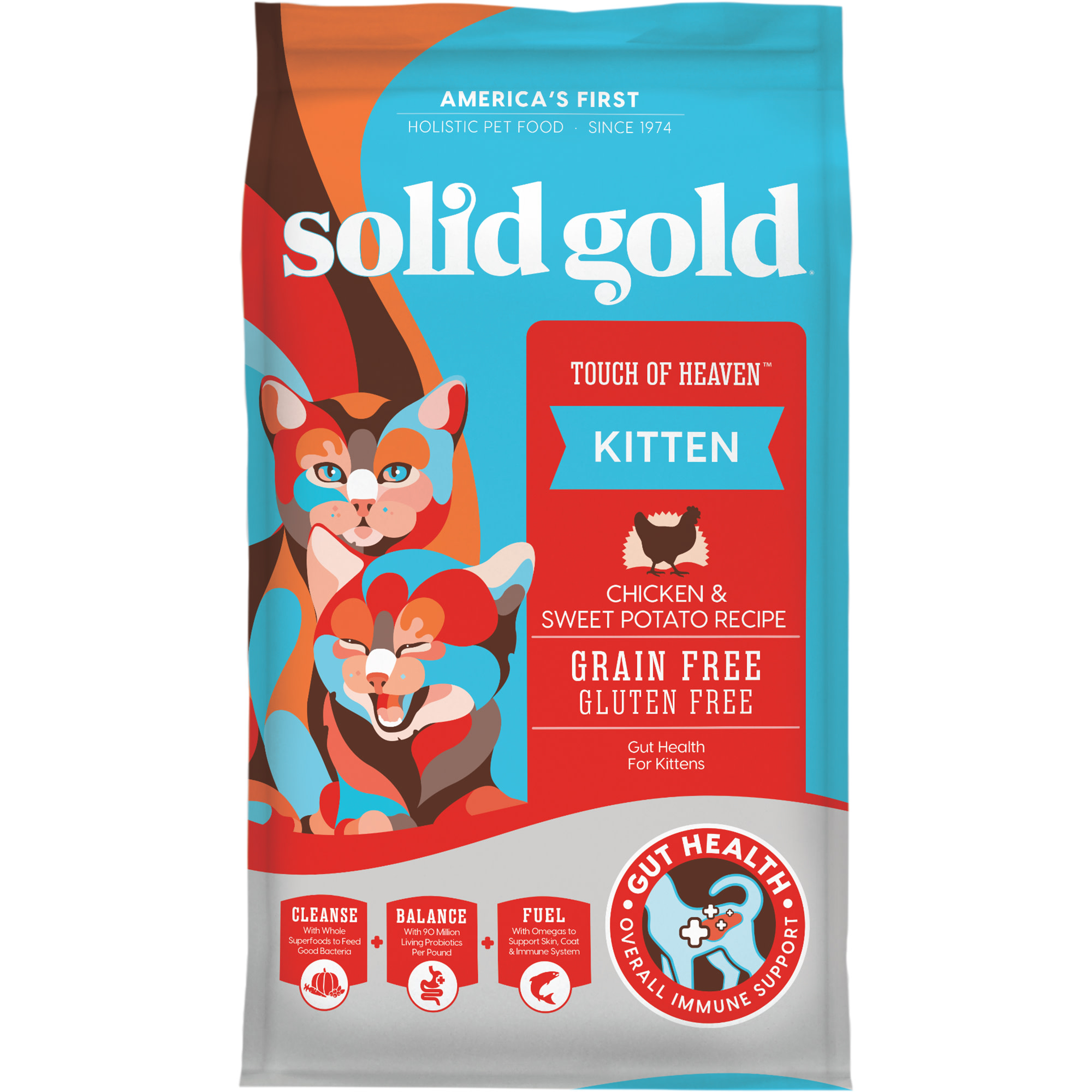 Solid Gold Touch of Heaven Chicken Sweet Potato Natural Holistic Grain Free Kitten Food With Superfoods 6 lbs. Petco