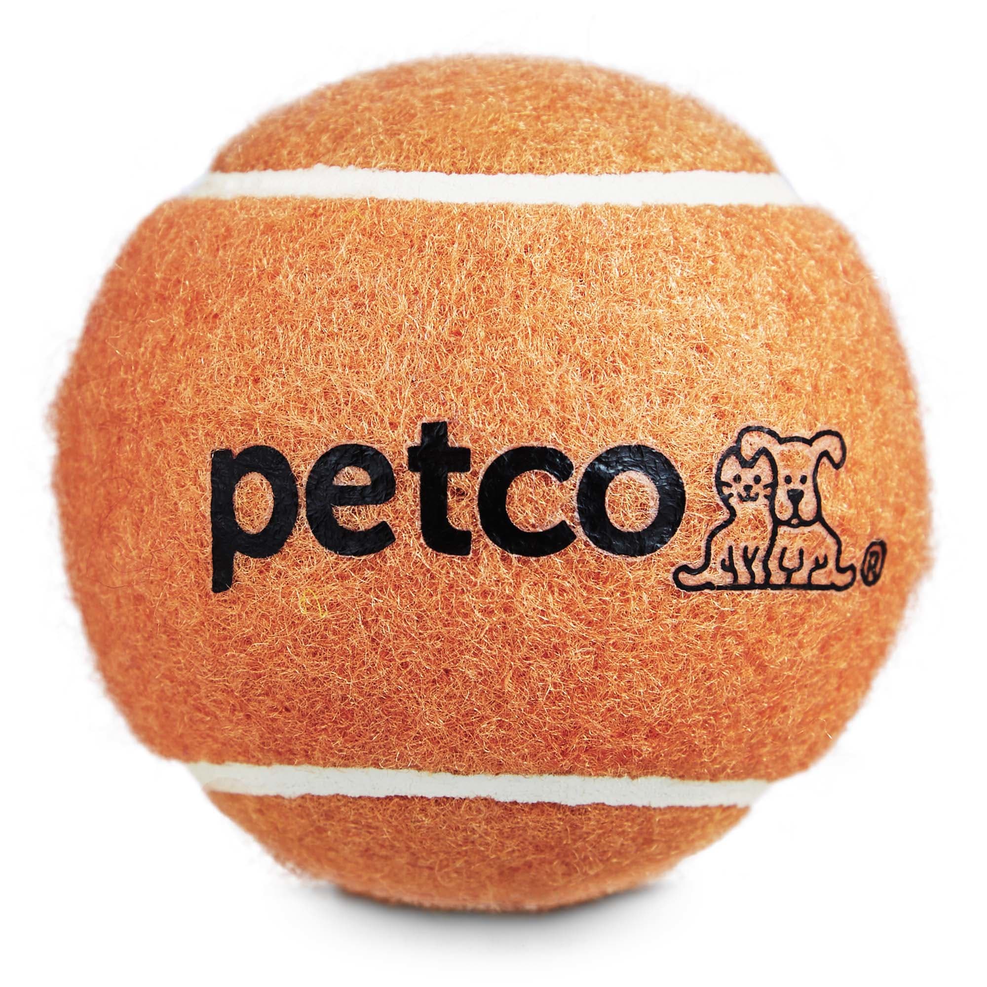 Petco Tennis Ball Dog Toy in Orange, 2.5