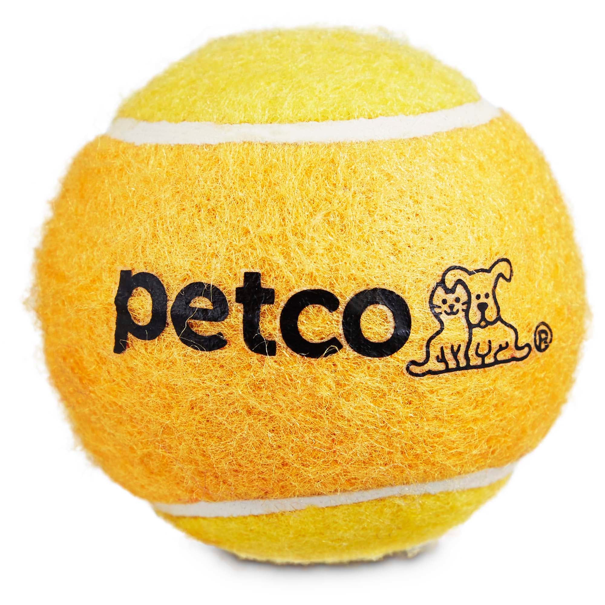 Petco Assorted Tennis Ball Dog Toy in Yellow, 2.5/