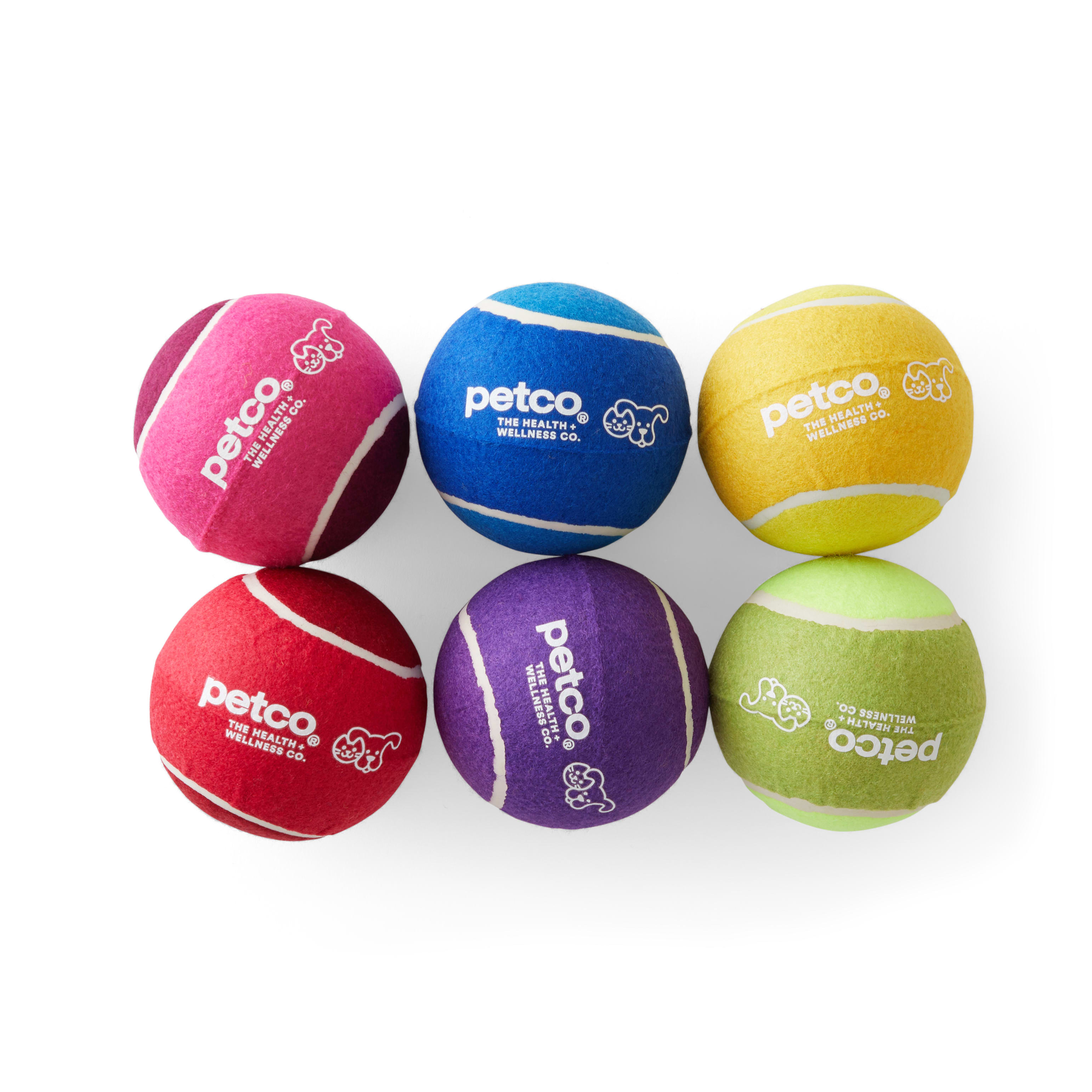 Petco Pelota de Tenis Colores Surtidos para Perro, XX-Grande