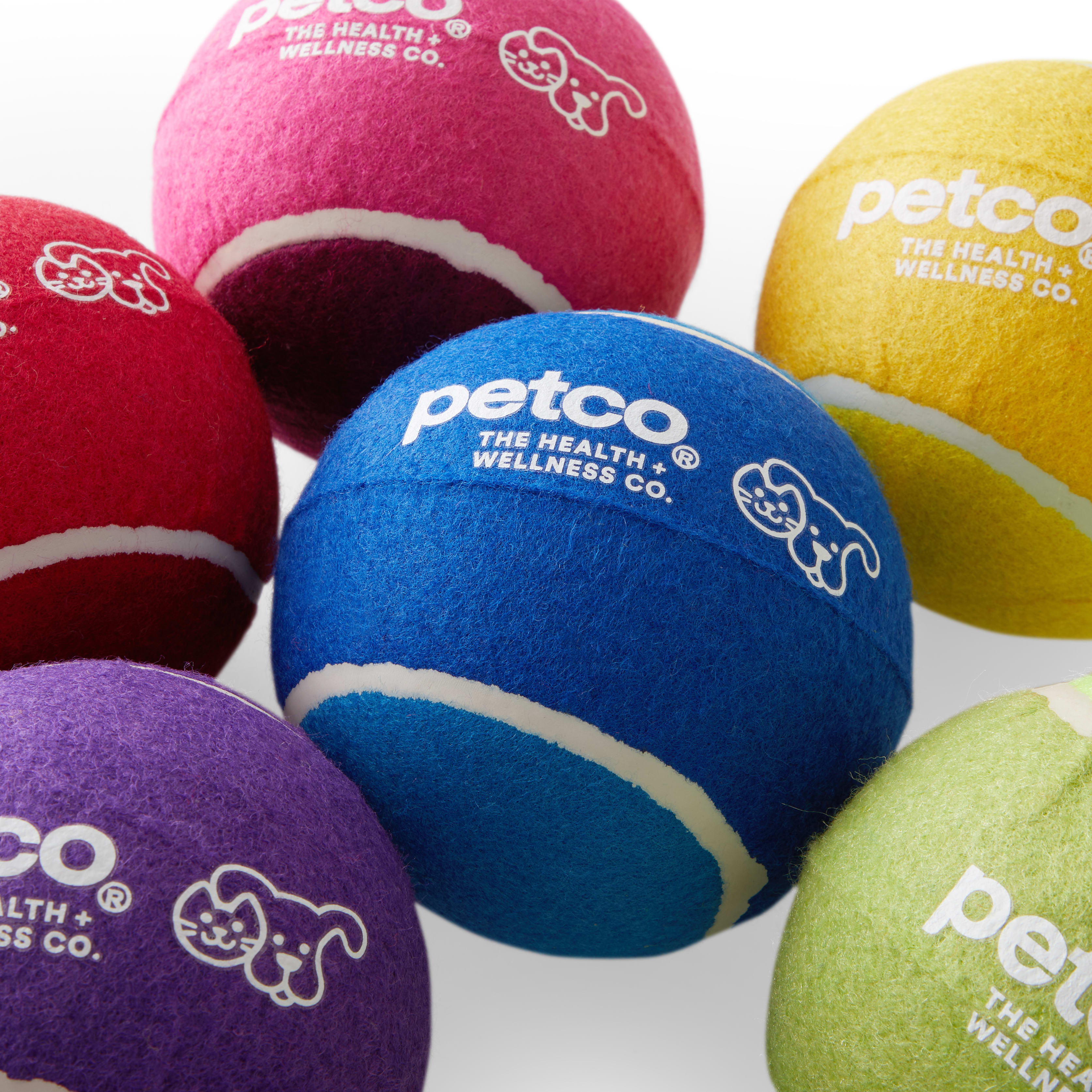 Petco Jumbo Tennis Ball Dog Toy in Assorted Colors 4.75