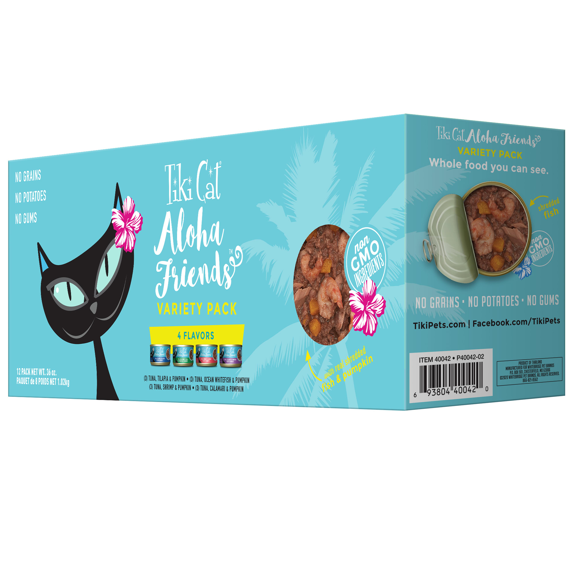Tiki Cat Aloha Friends Variety Pack Wet Cat Food, 3 oz., Case of 12 Petco