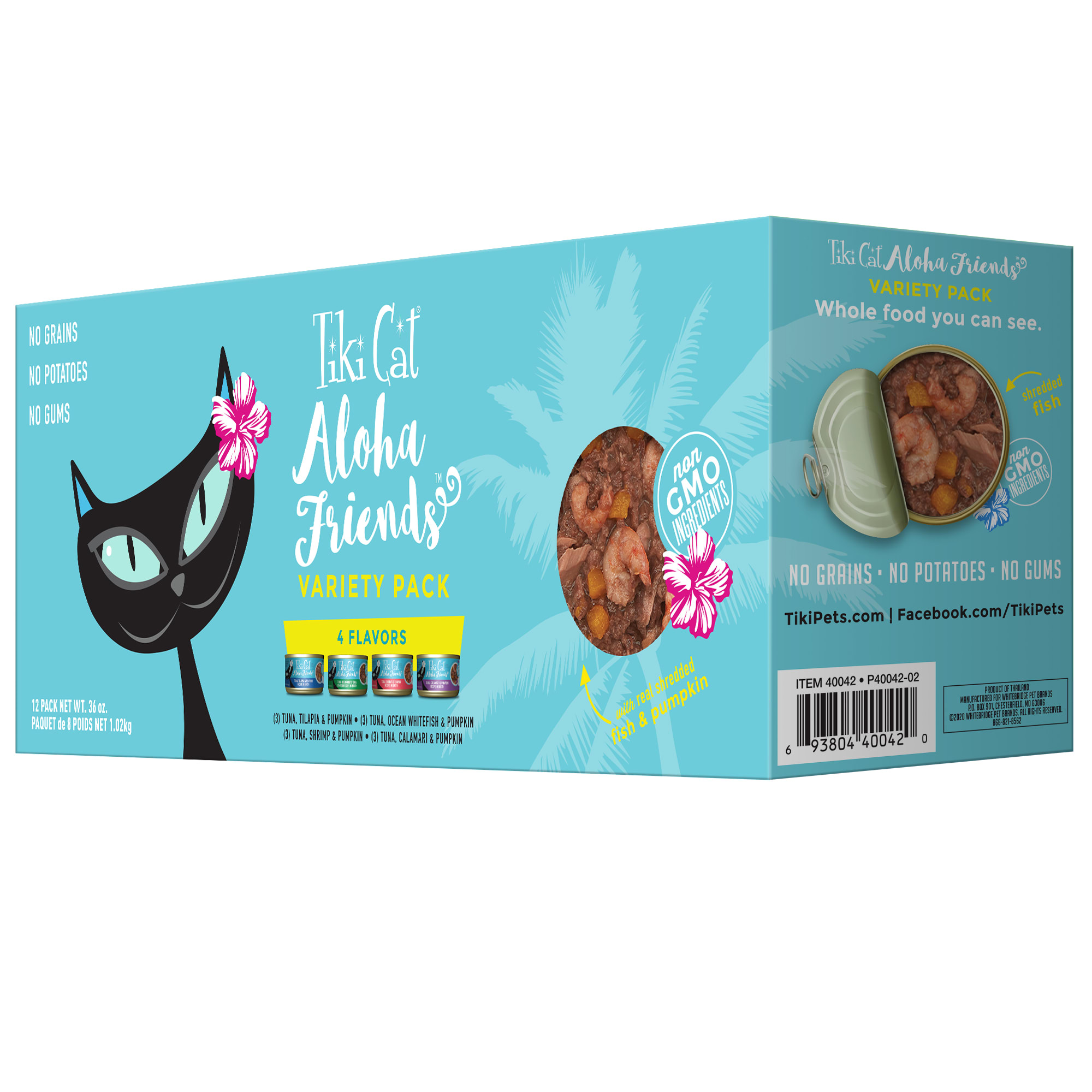 Tiki Cat Aloha Friends Variety Pack Wet Cat Food 3 oz. Case of 12