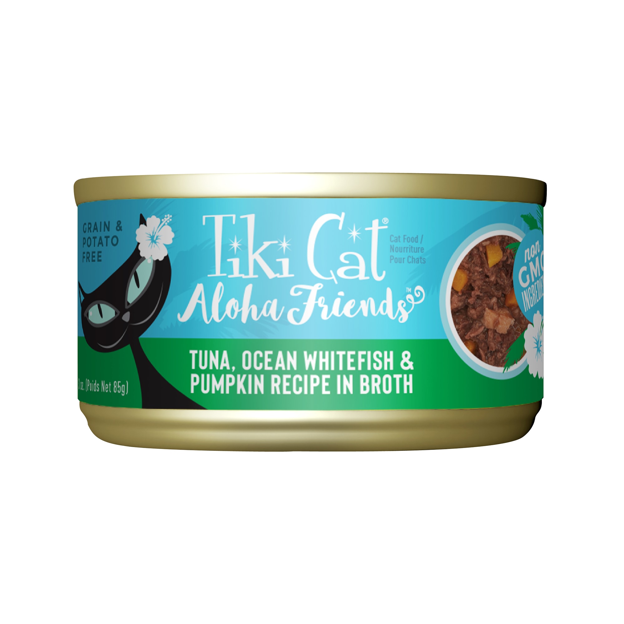 Tiki Cat Aloha Tuna Tilapia Pumpkin Wet Cat Food 5.5oz 8 Pack