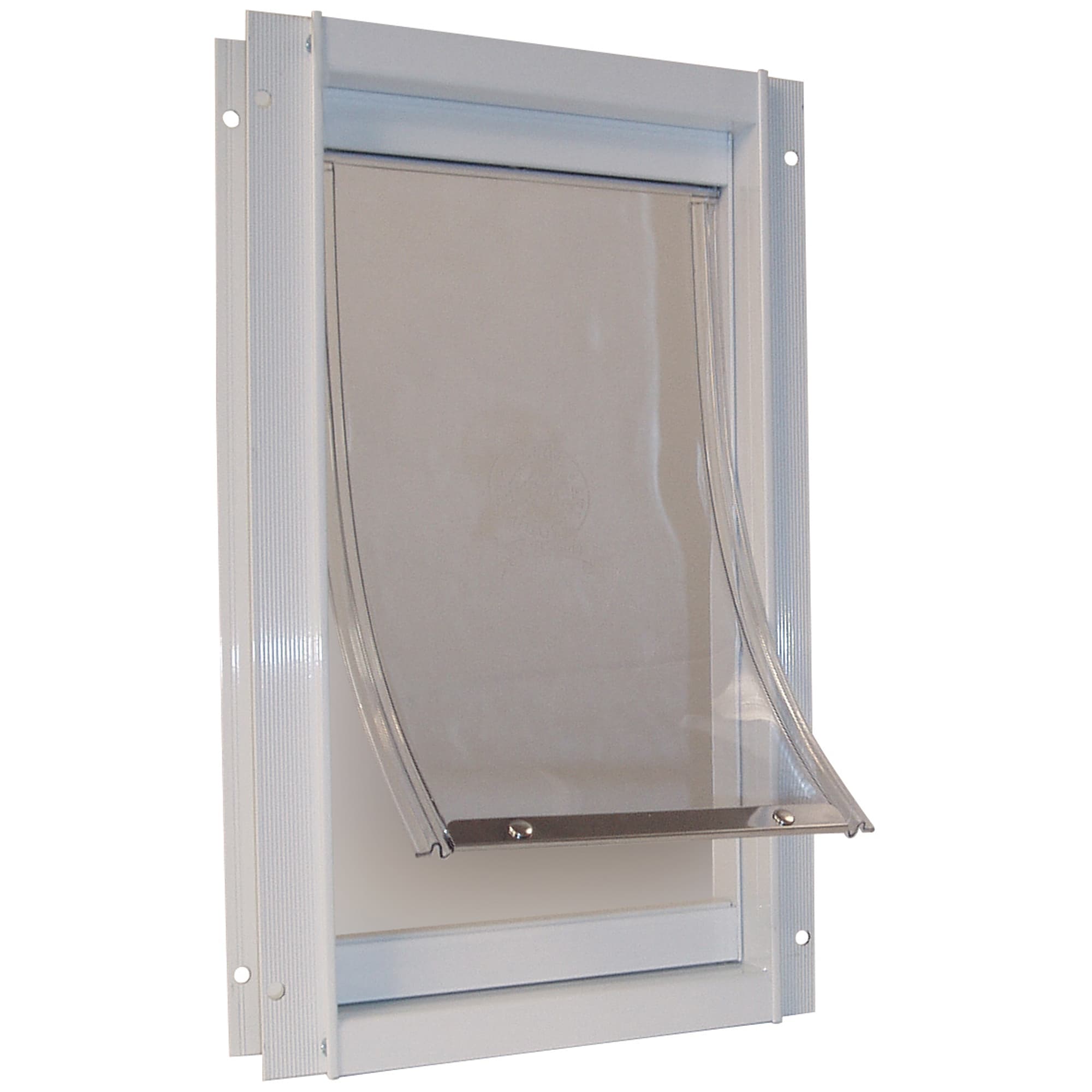 Perfect Pet Deluxe Aluminum Pet Door in White, 17.6875IN x 2.125IN x 23.625IN, XX-Large