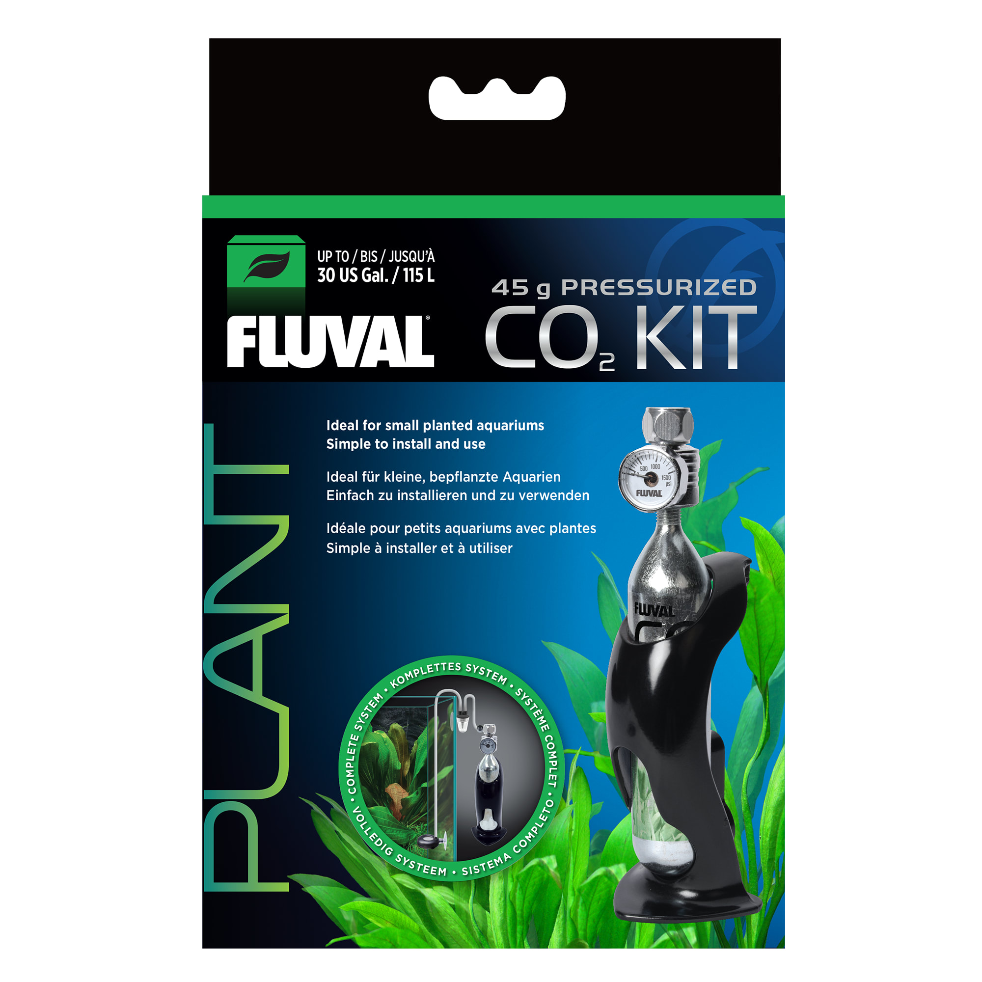 Fluval Pressurized CO2 Kit, 45 grams