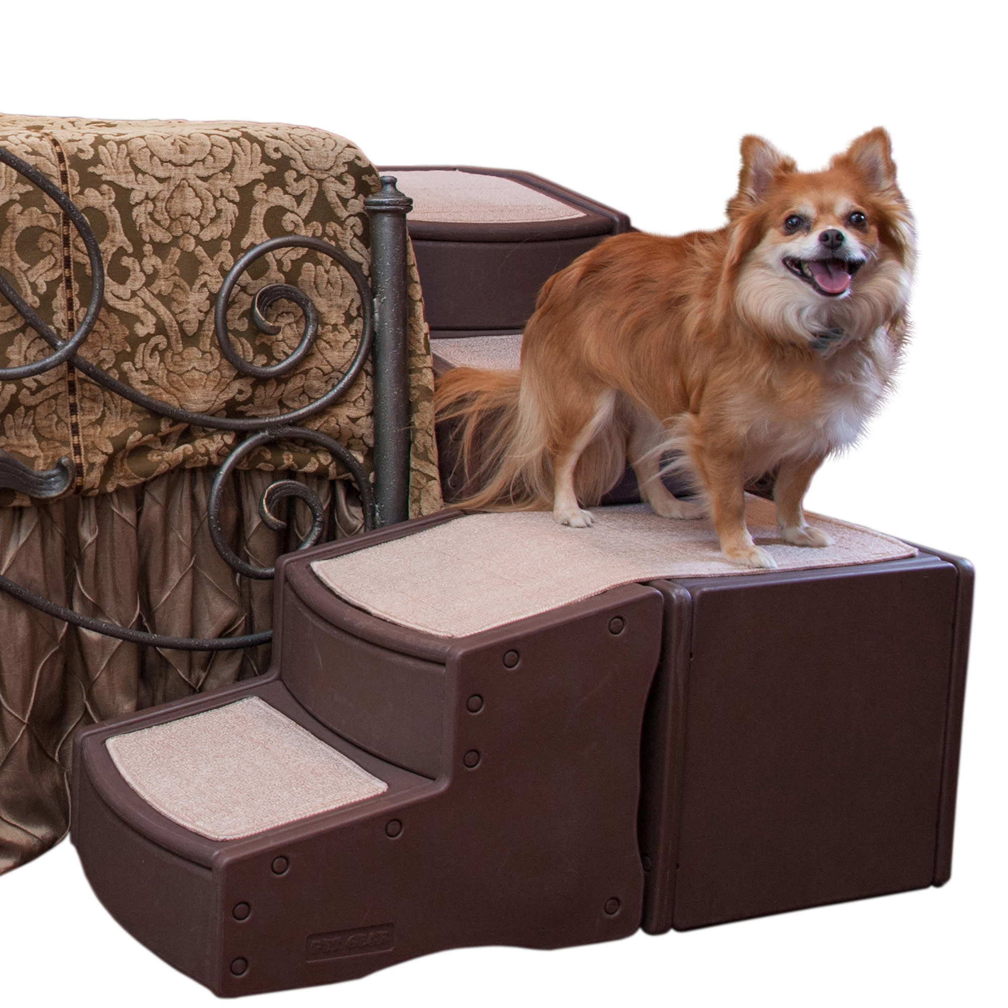 Pet Gear Easy Step Bed Stair in Chocolate Petco