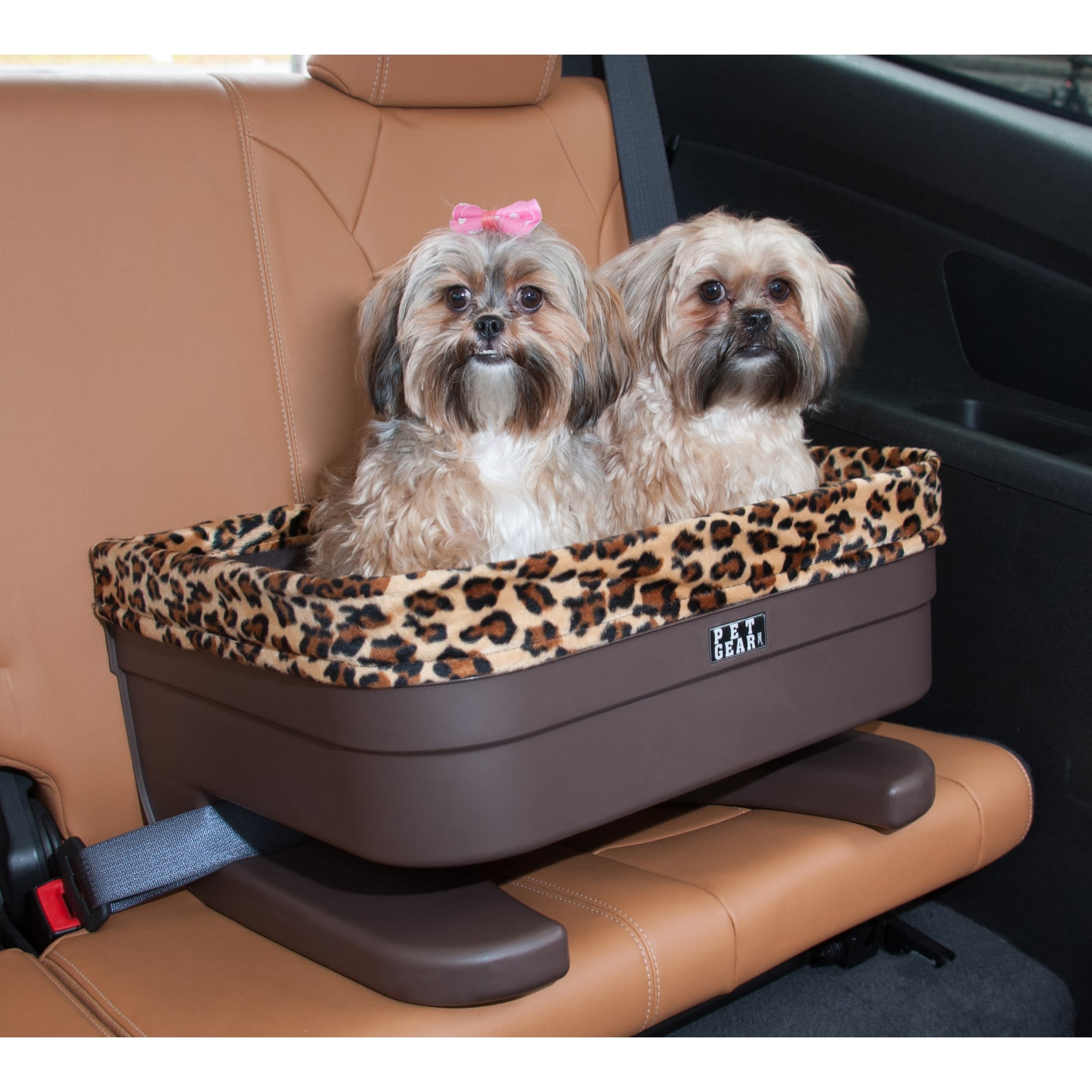 Pet Gear Bucket Seat Pet Booster in Chocolate with Jaguar Insert, 22" Petco