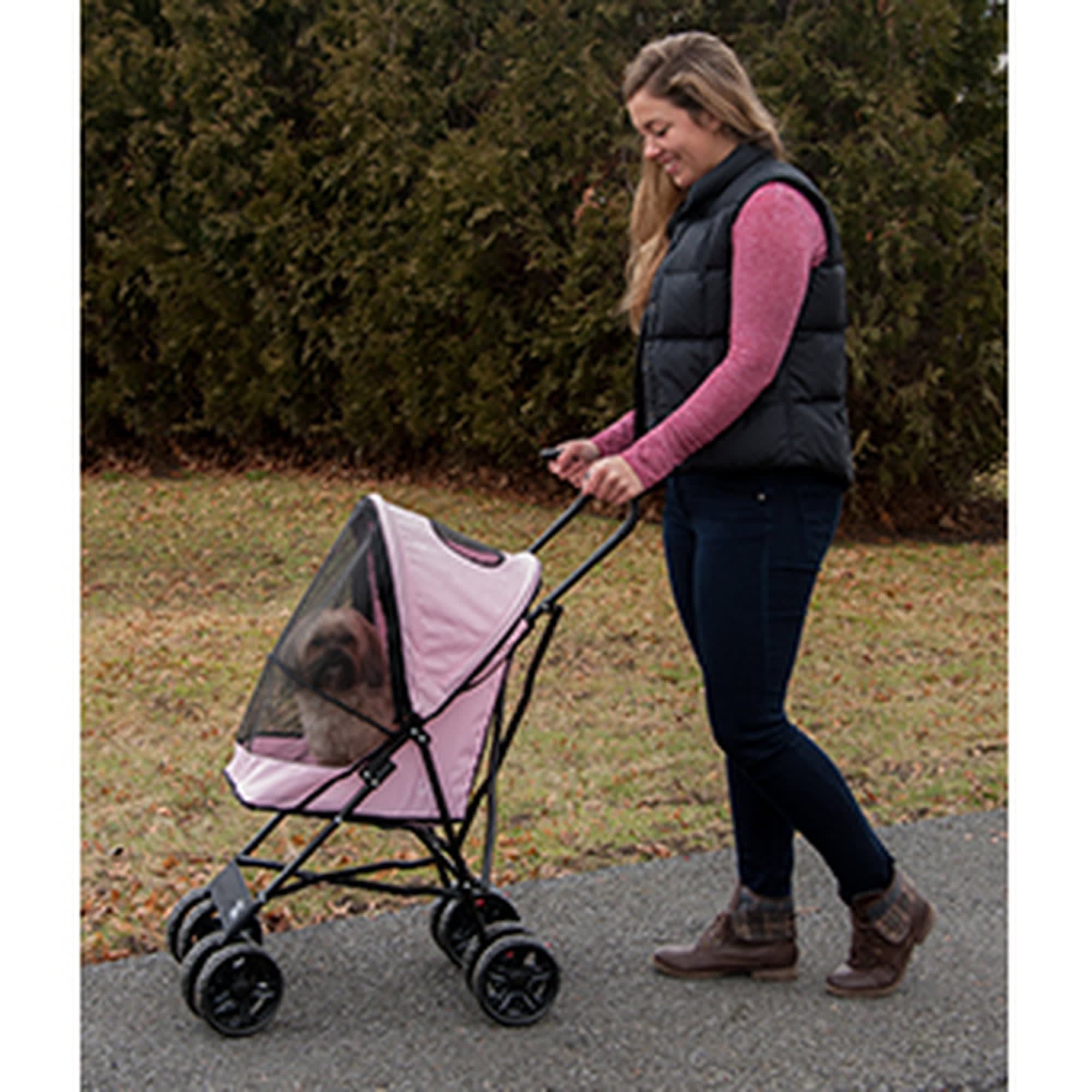 Pet Gear Travel Lite Pet Stroller in Pink Petco