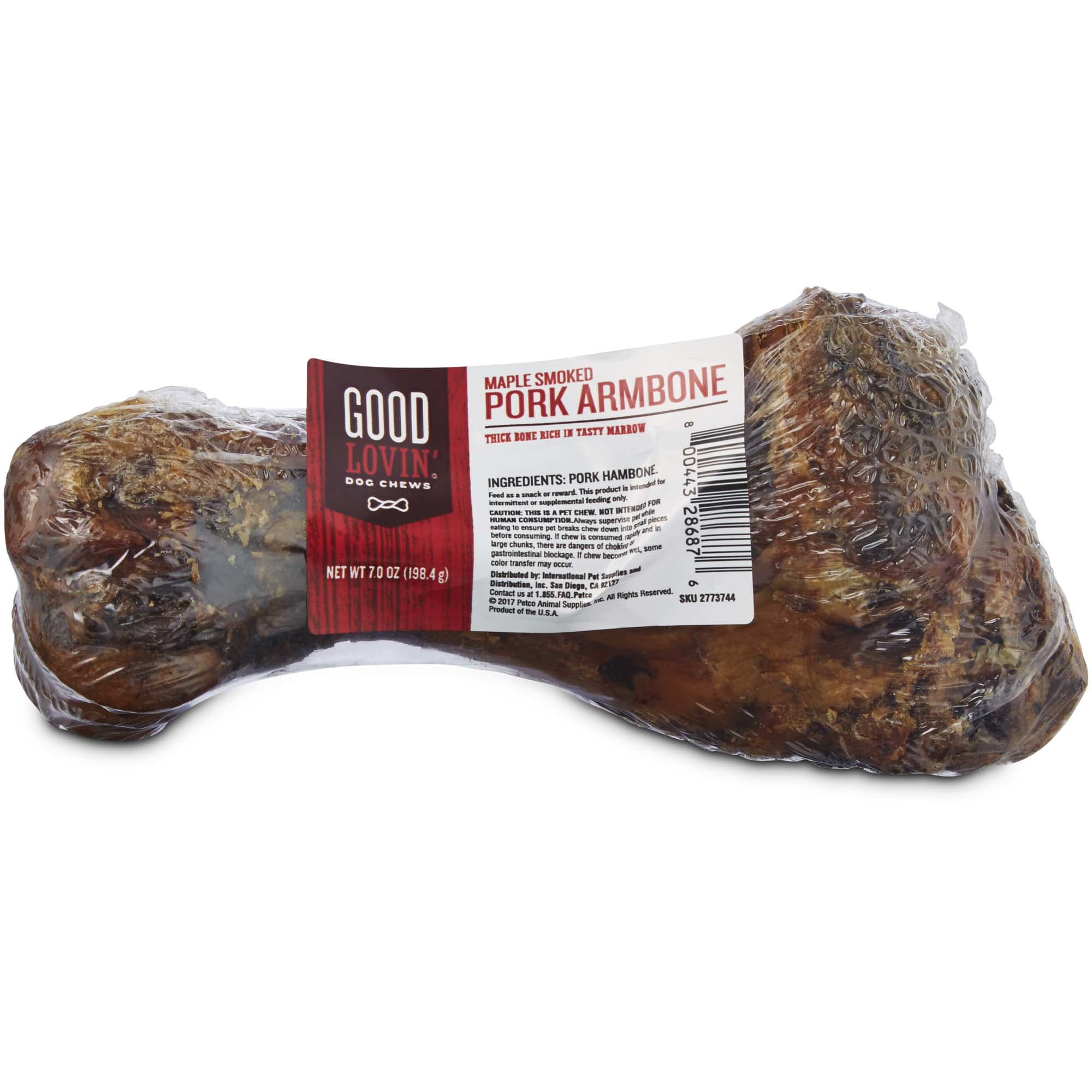 Good Lovin Maple Smoked Pork Arm Bone Dog Chew 7 oz