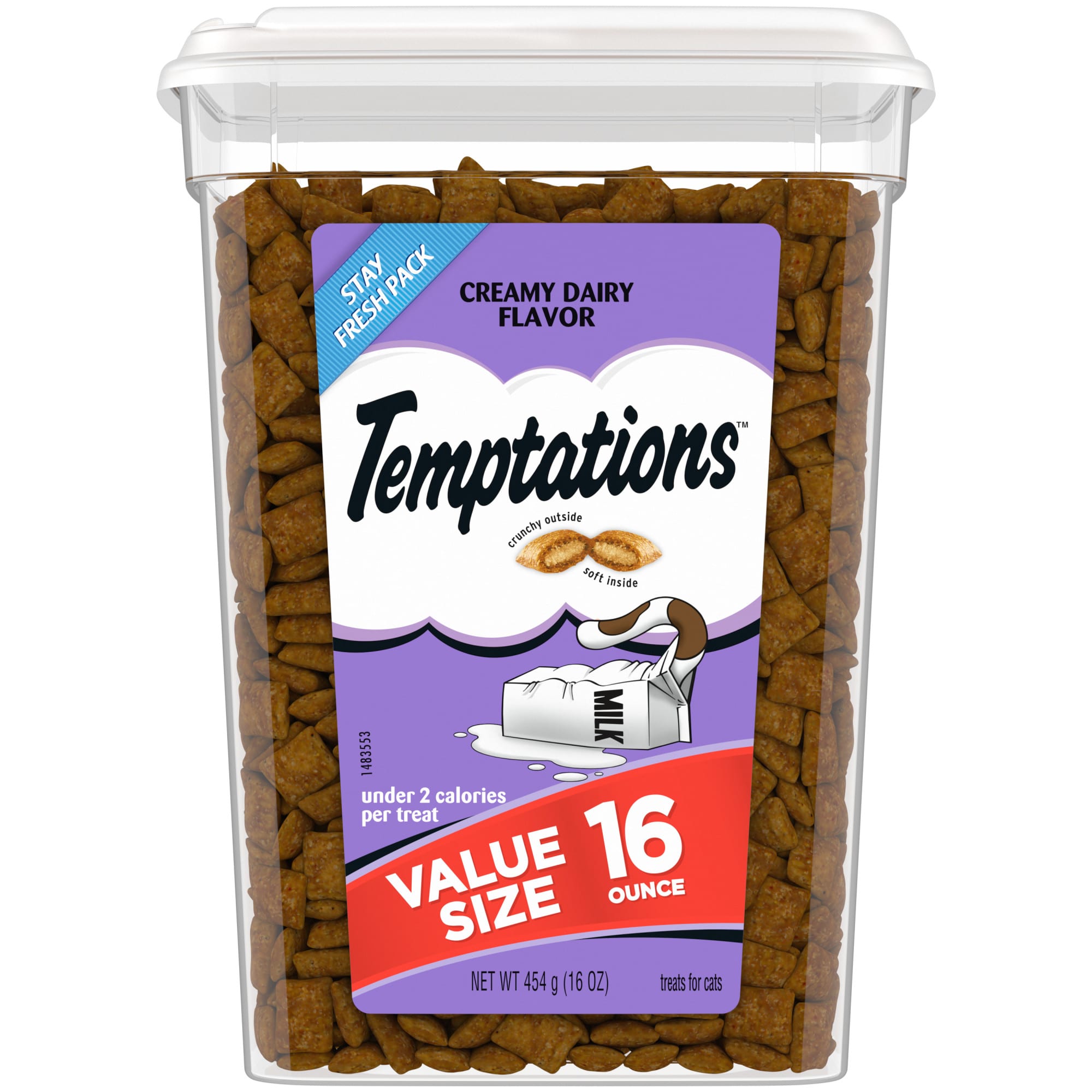 Temptations Creamy Dairy Crunchy Soft Cat Treats 16 oz from Petco