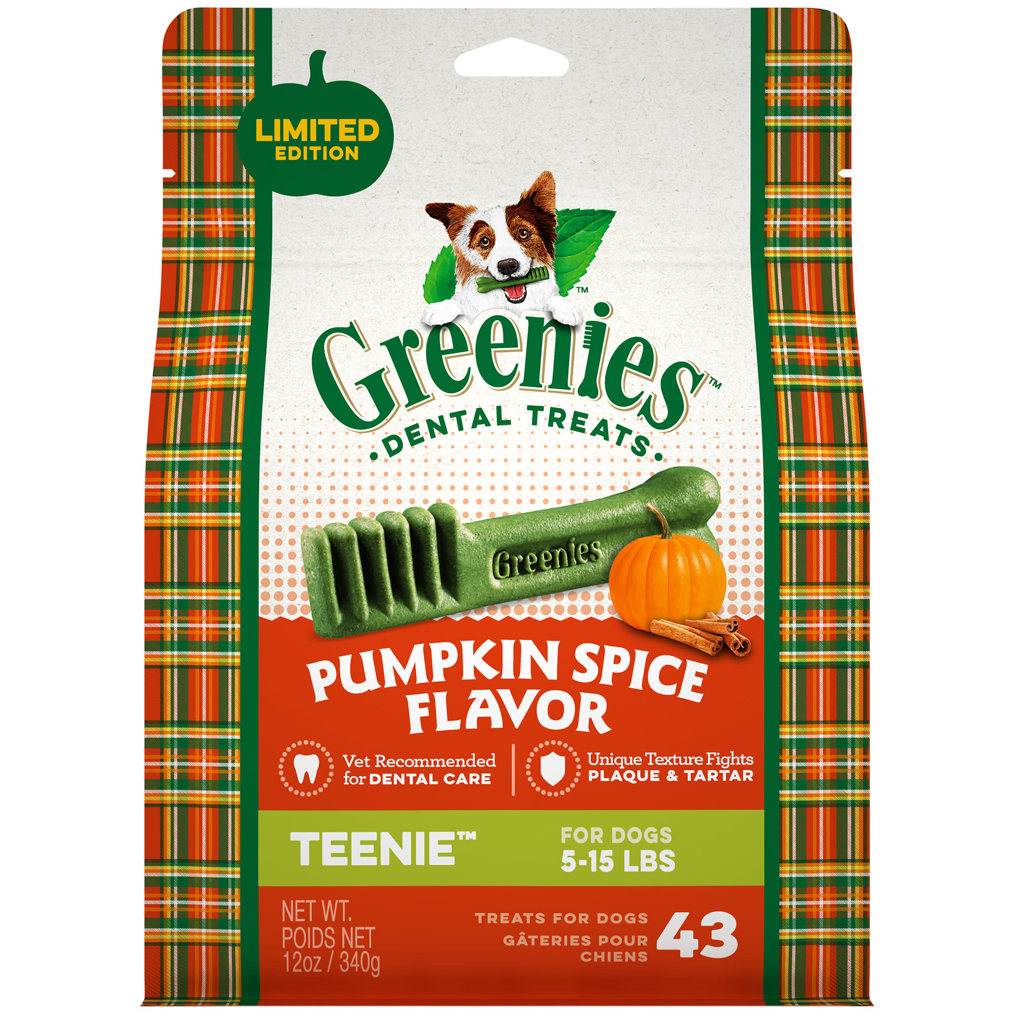 UPC 642863108273 product image for Greenies Pumpkin Spice Flavor Teenie Dog Dental Chews, 12 oz. | upcitemdb.com