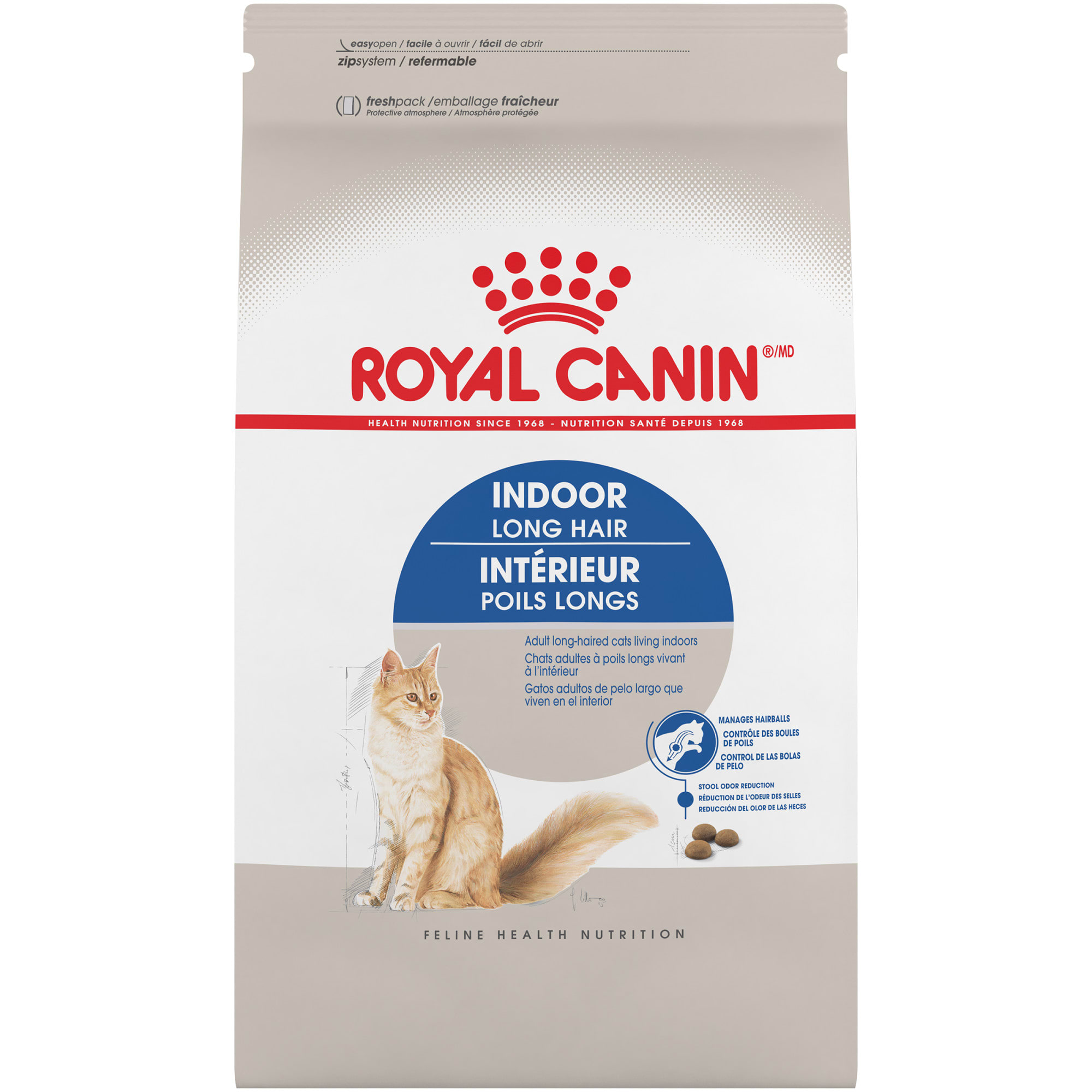 Royal Canin Indoor Long Hair Adult Dry Cat Food, 6 lbs. Petco