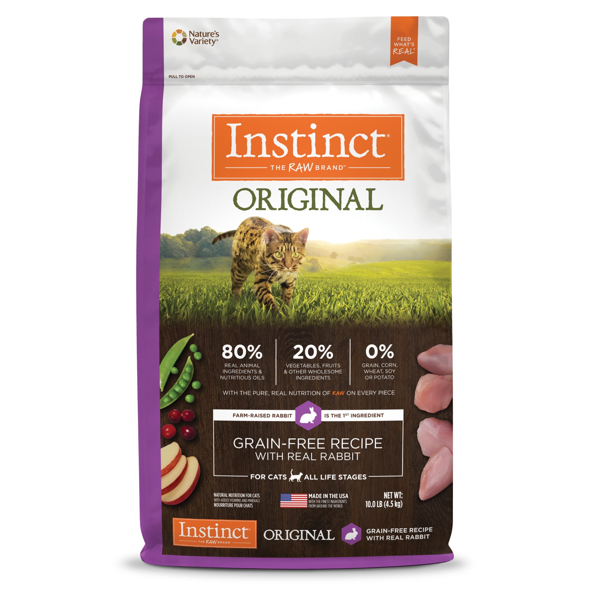 Instinct rabbit 2025 cat food dry