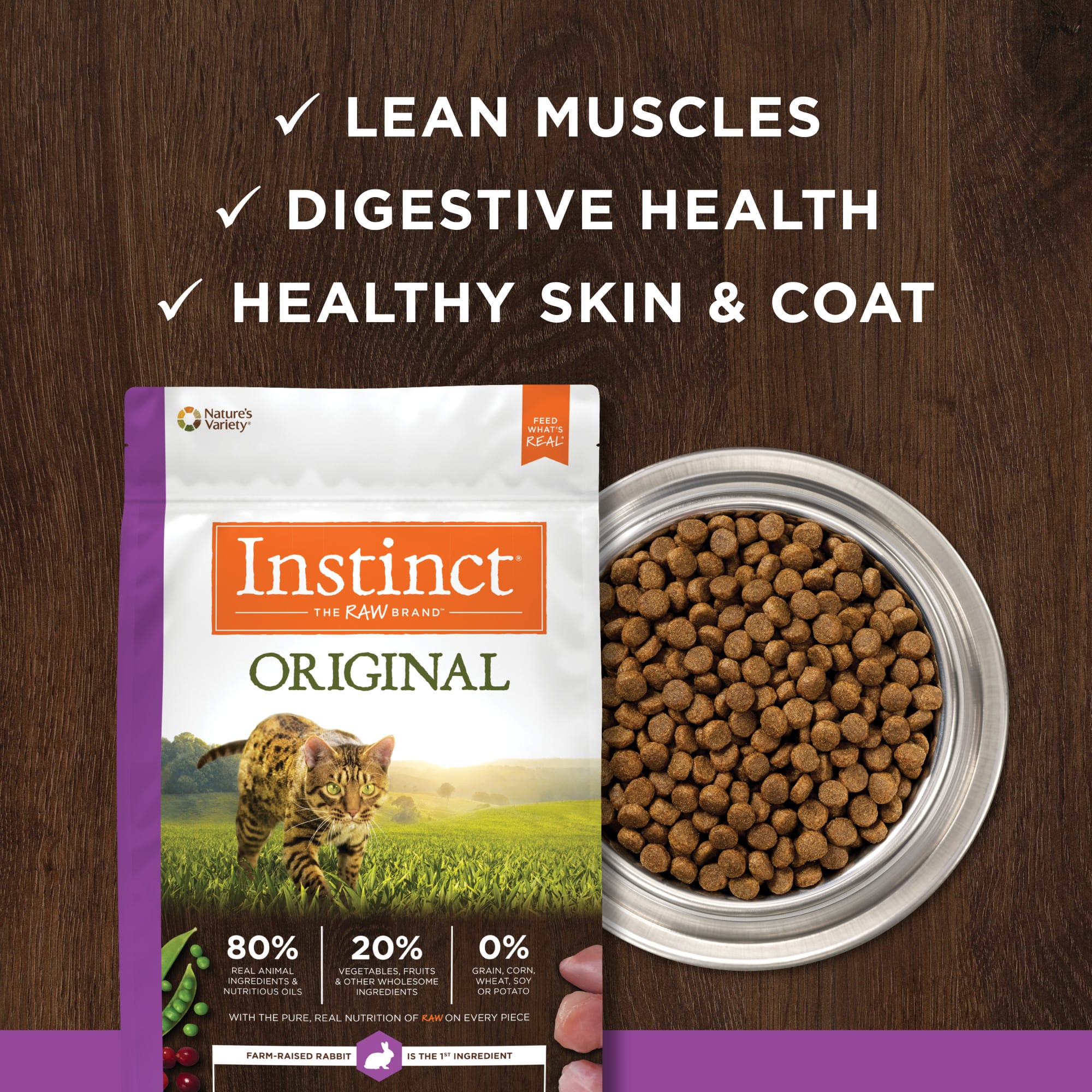 Instinct Original Grain Free Recipe with Real Rabbit Natural Dry