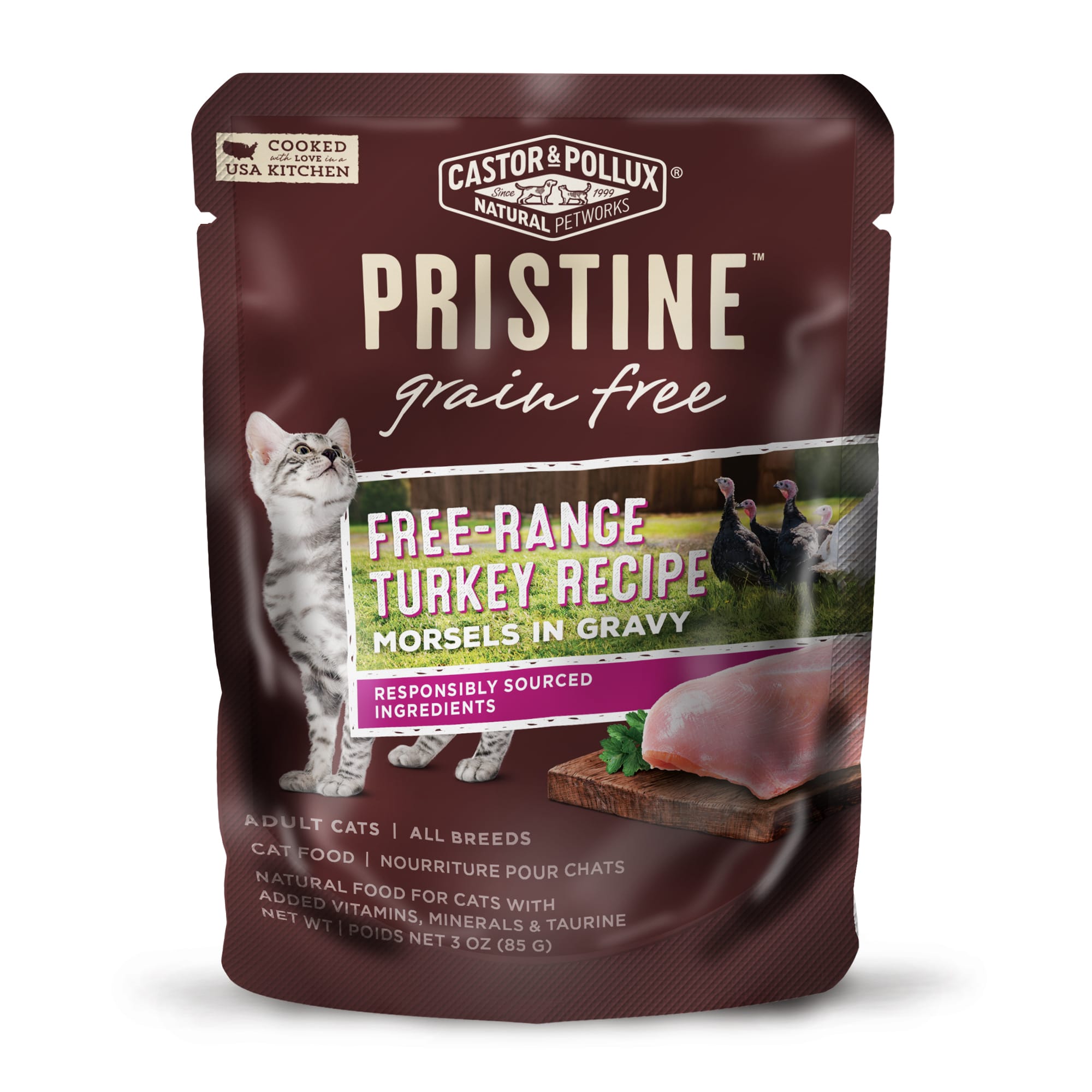 Castor Pollux Pristine Grain Free Free Range Turkey Recipe Wet