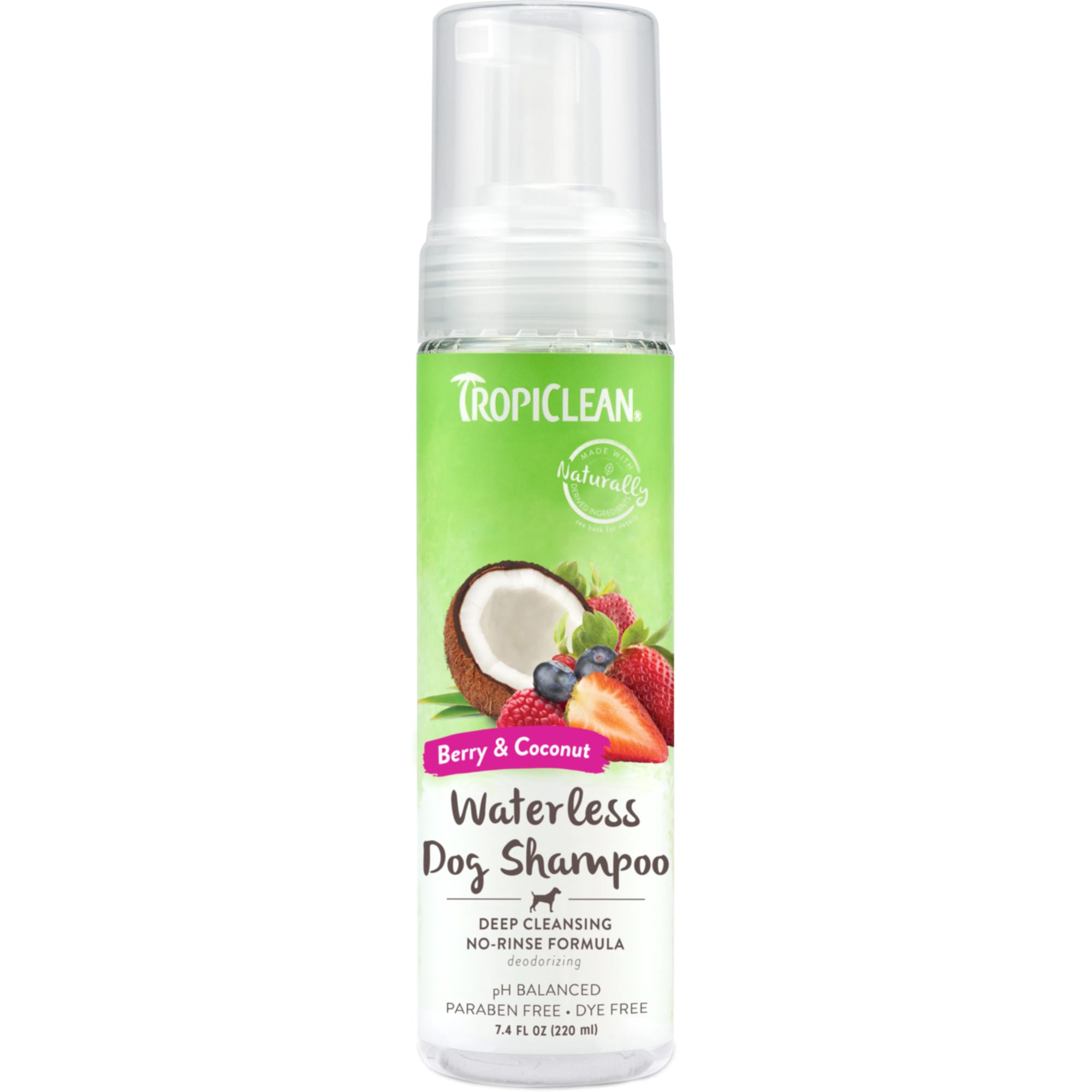 TropiClean Coconut Deep Cleansing Waterless for Dogs, 7.4 fl. oz. | Petco