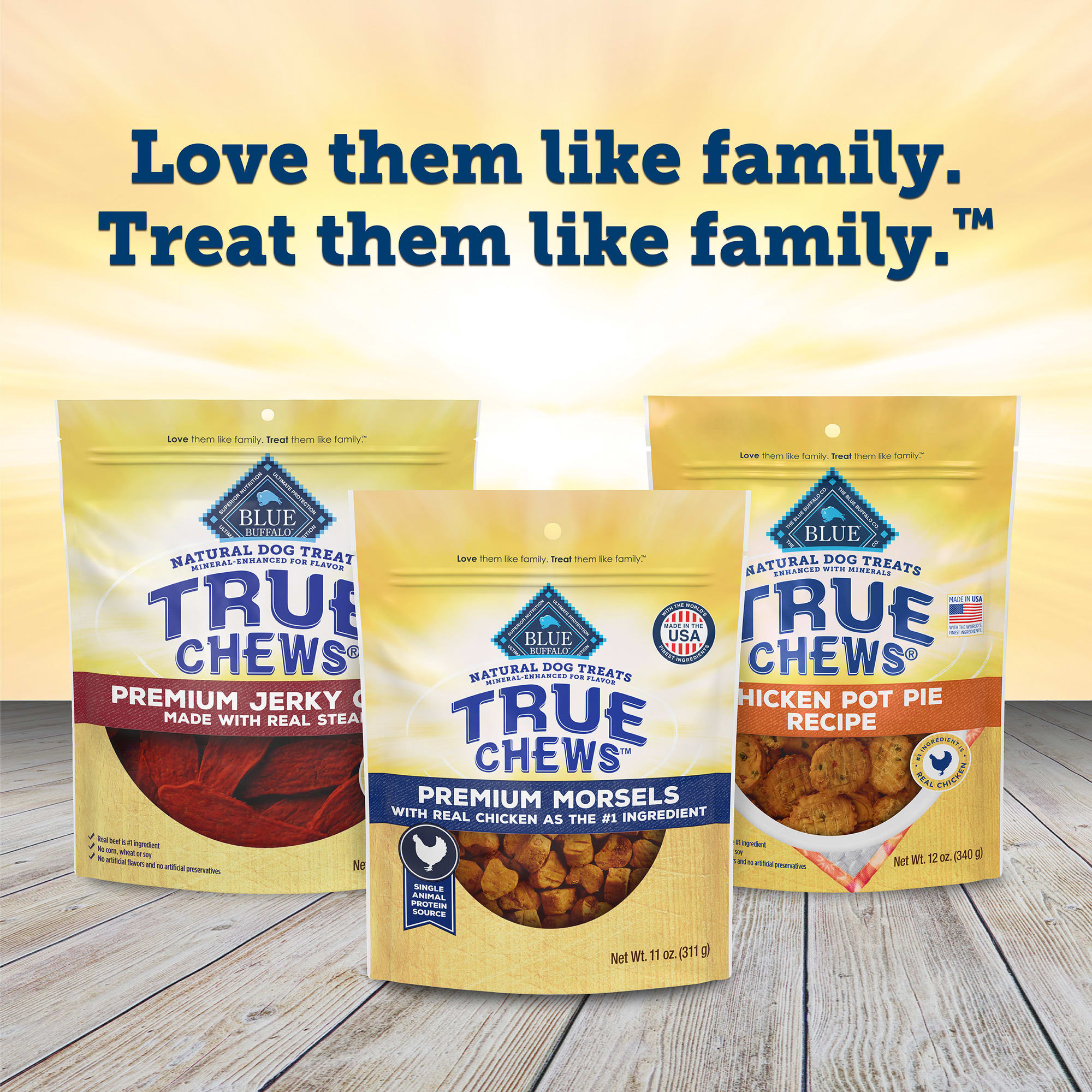 Blue Buffalo True Chews Natural Premium Morsels Chicken Dog Treats