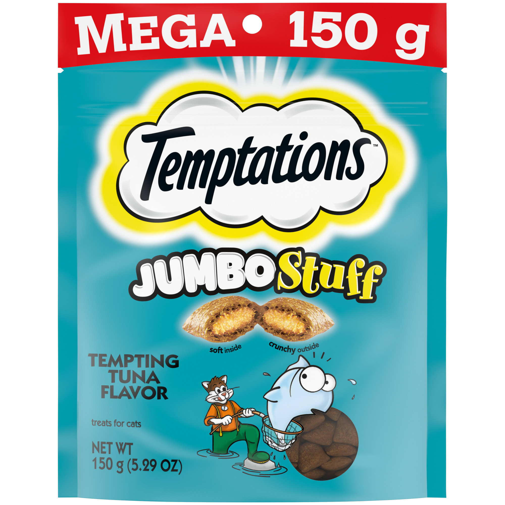 Temptations Jumbo Stuff Tempting Tuna Flavor Crunchy and Soft Cat