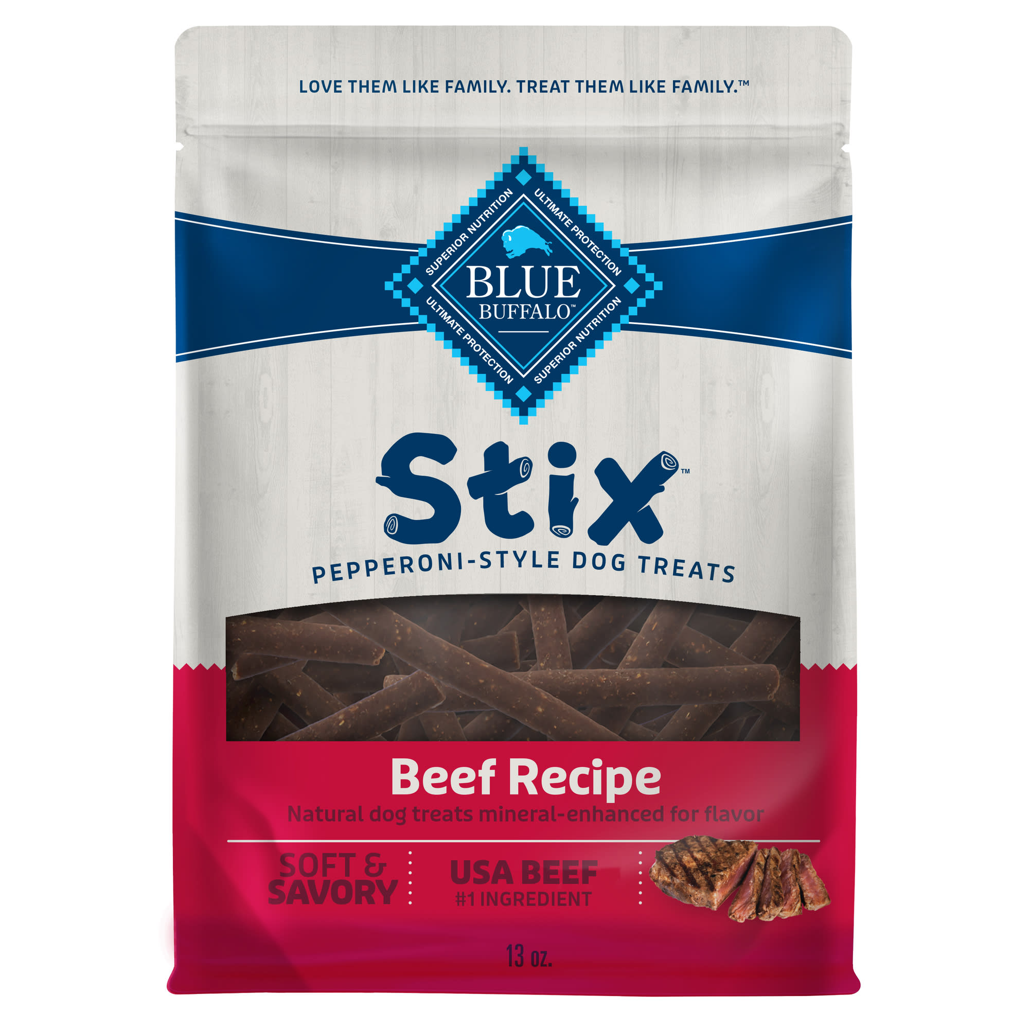 Blue Buffalo Blue Stix Beef Potato Dog Treats 13 oz. Petco