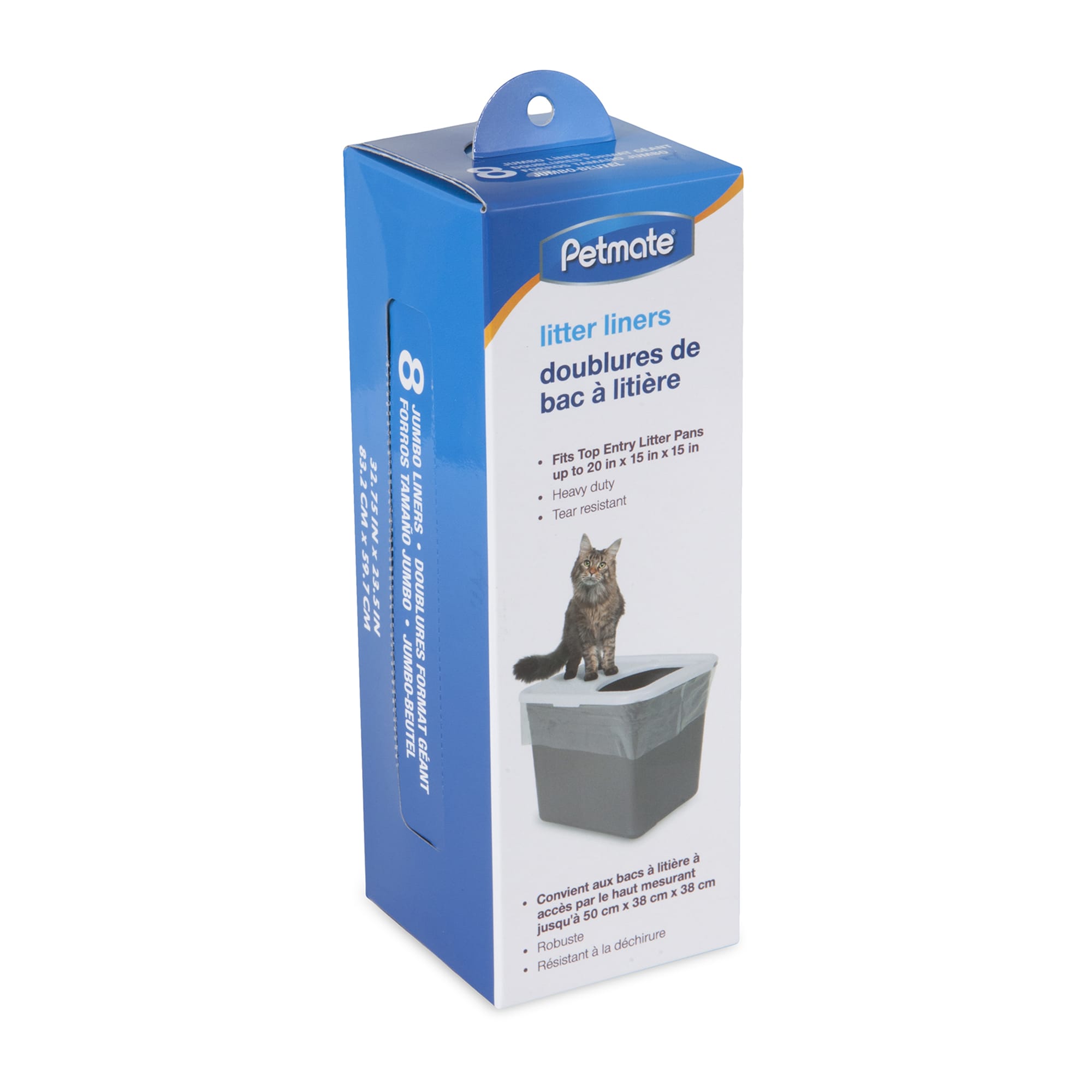 Petmate Top Entry Litter Pan Liners for Cat, Count of 8 Petco