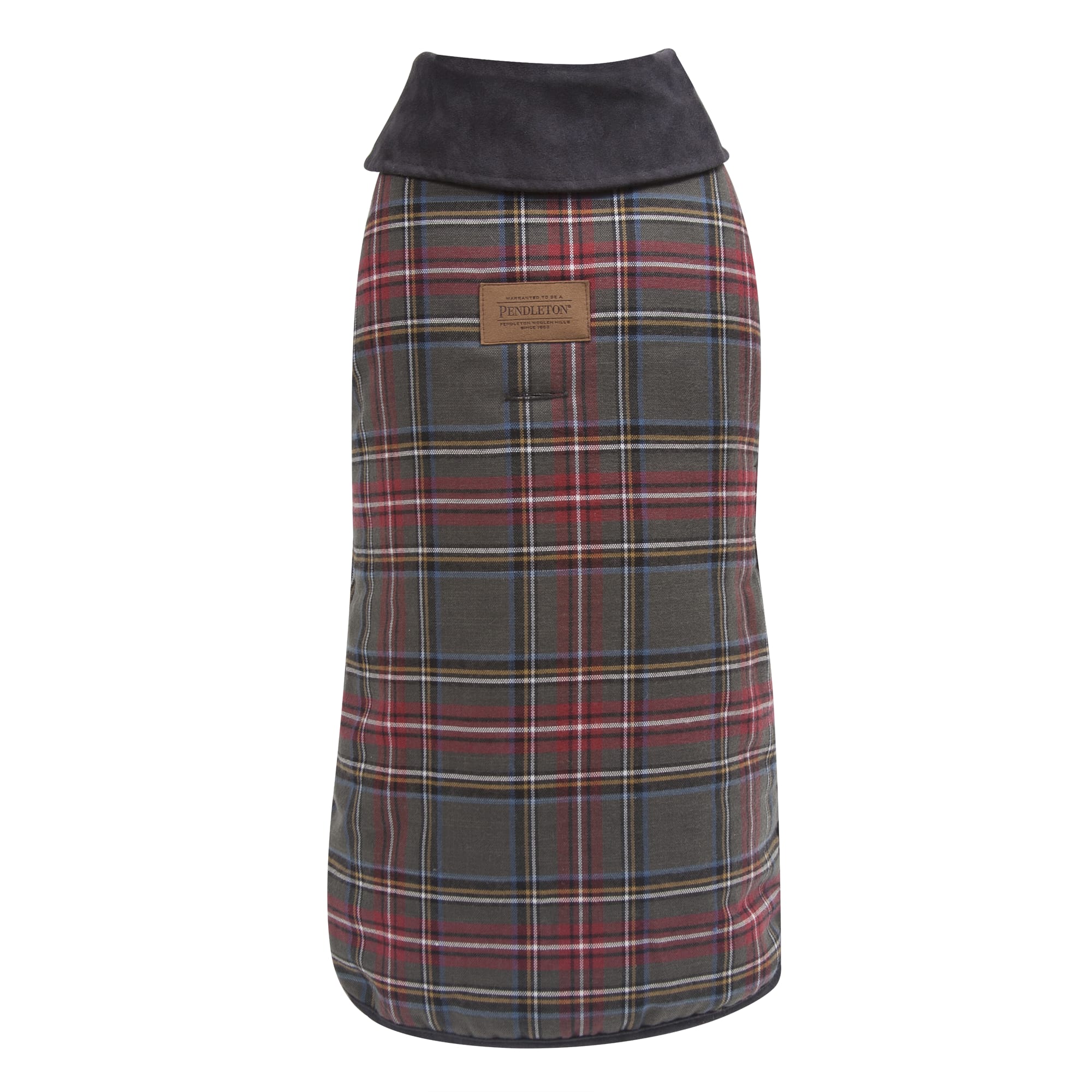 Pendleton Grey Stewart Plaid Dog Coat, Medium Petco