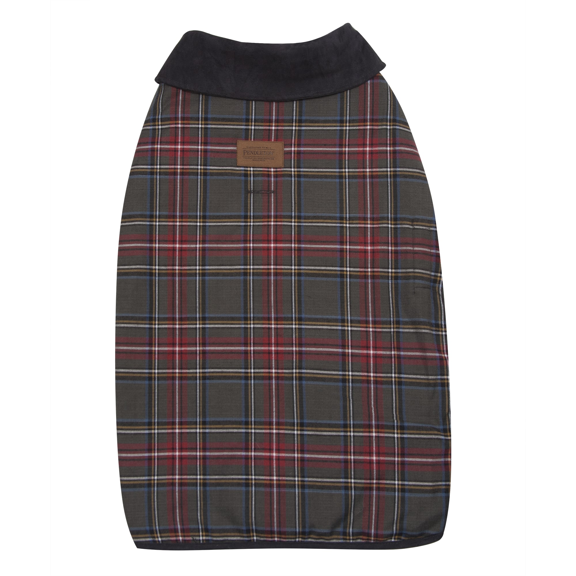 Pendleton Grey Stewart Plaid Dog Coat, Large Petco