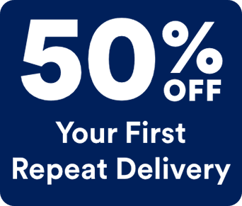 50% OFF Your First Repeat Delivery